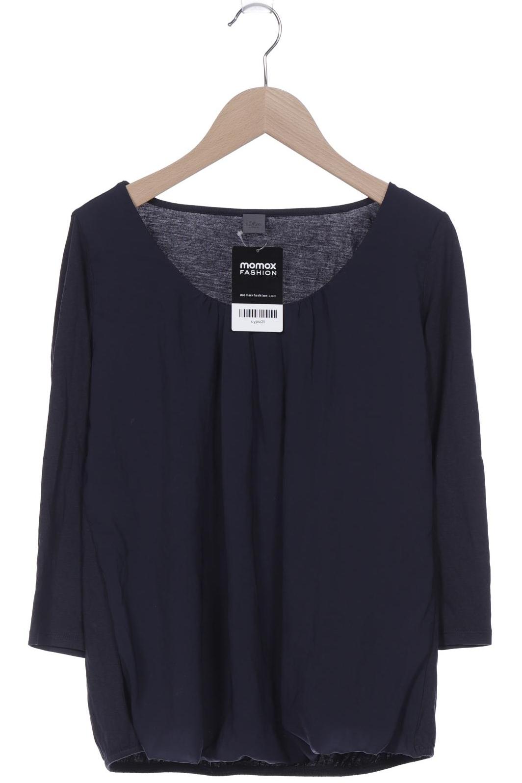 

s.Oliver Damen Langarmshirt, marineblau, Gr. 36