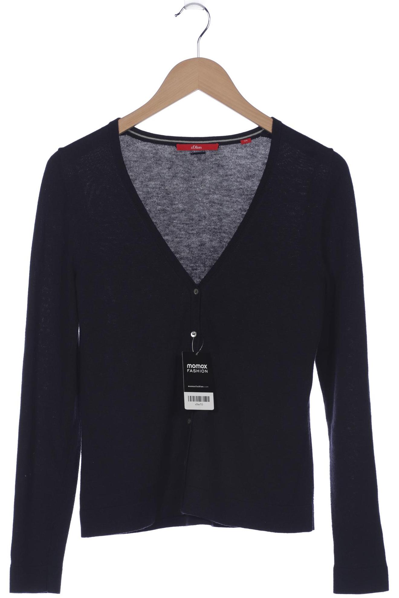 

s.Oliver Damen Strickjacke, marineblau, Gr. 34