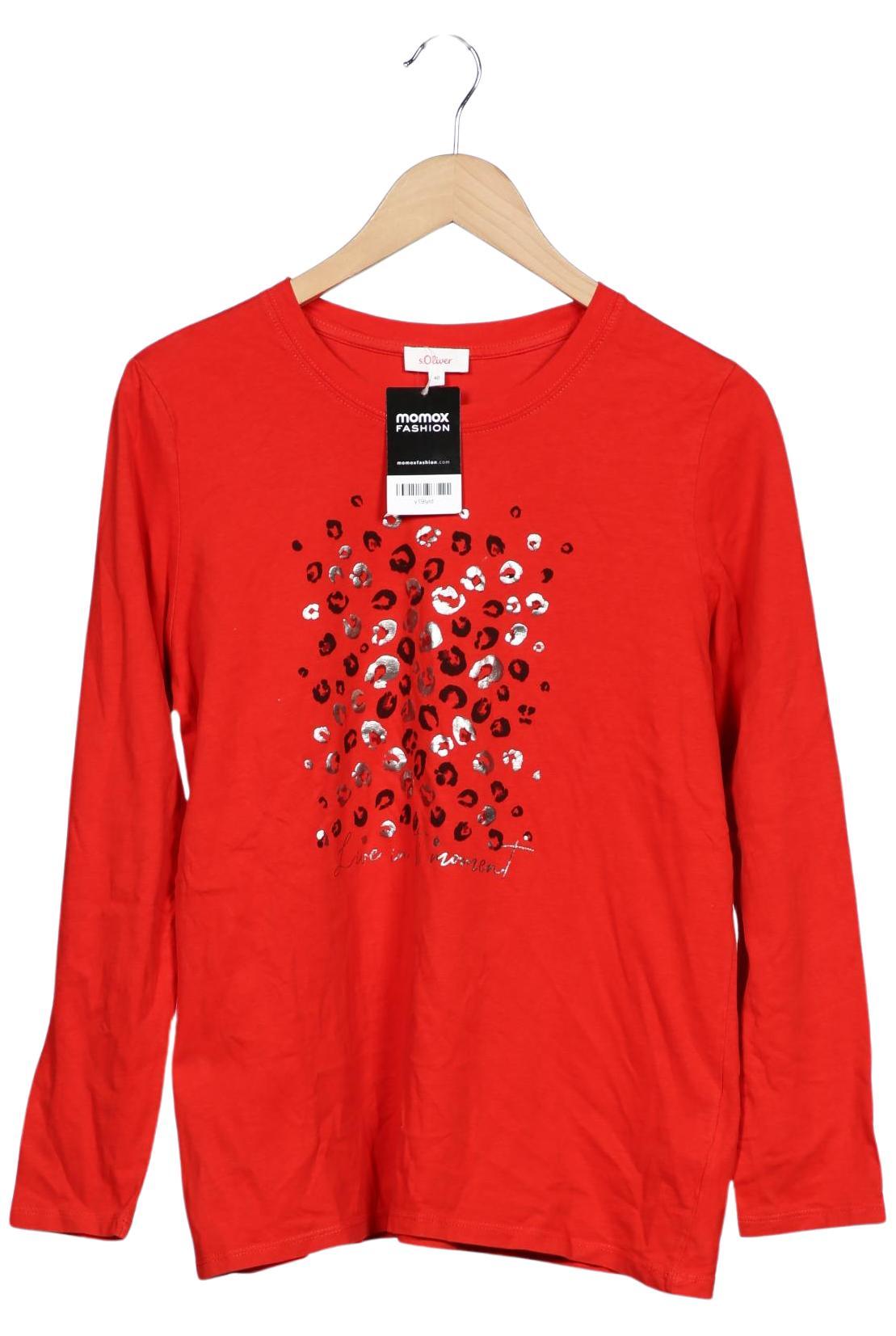 

s.Oliver Damen Langarmshirt, rot, Gr. 40