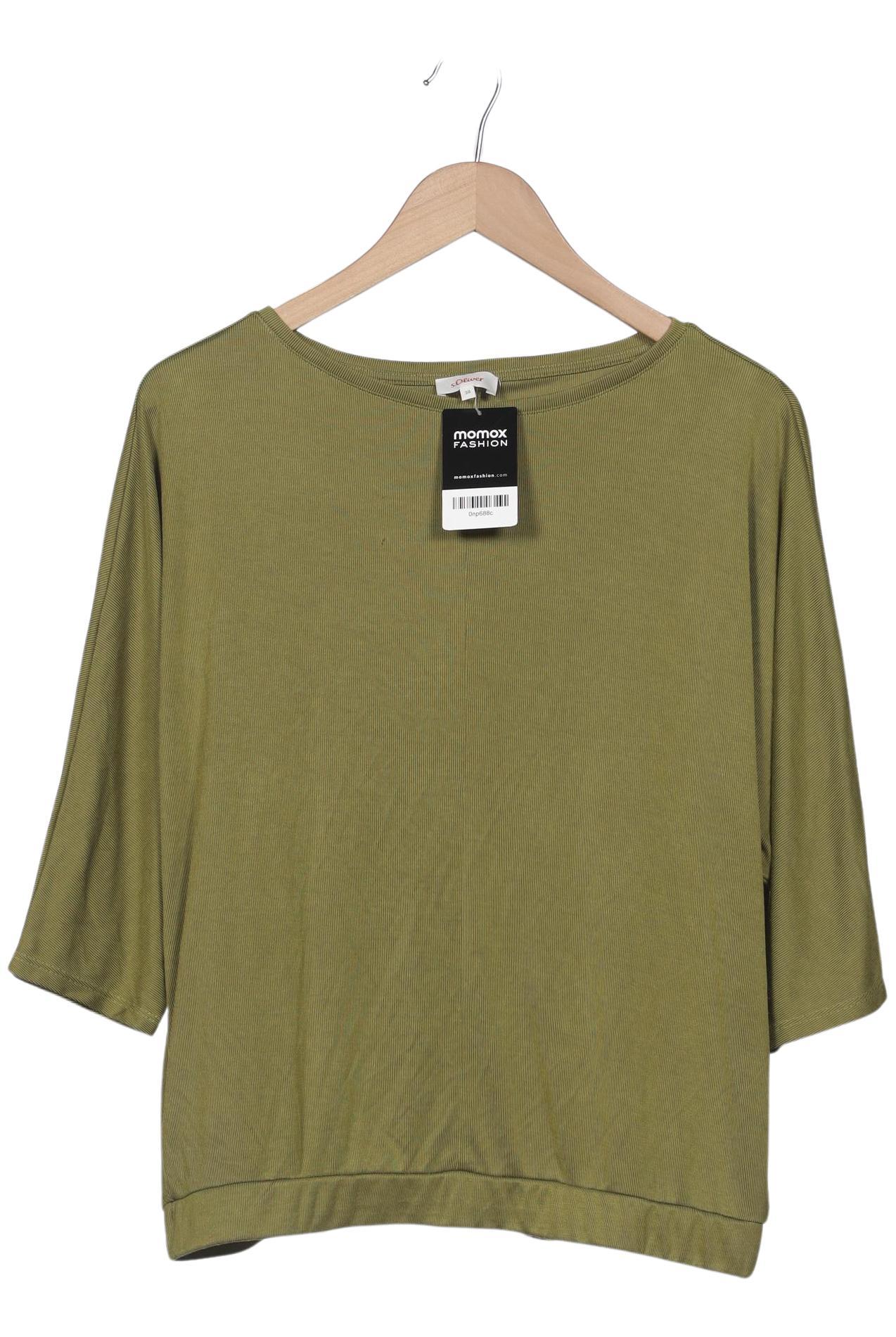 

s.Oliver Damen Langarmshirt, grün, Gr. 38