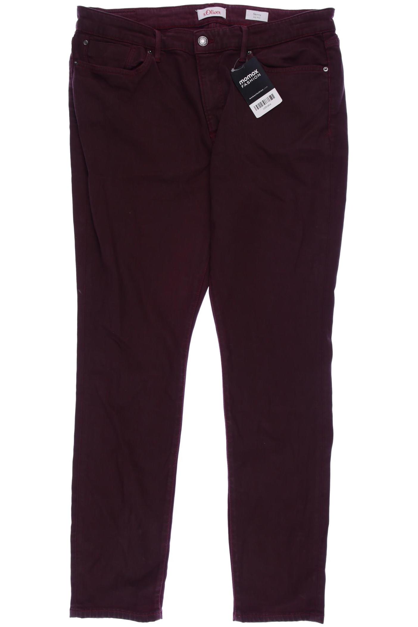 

s.Oliver Damen Jeans, bordeaux