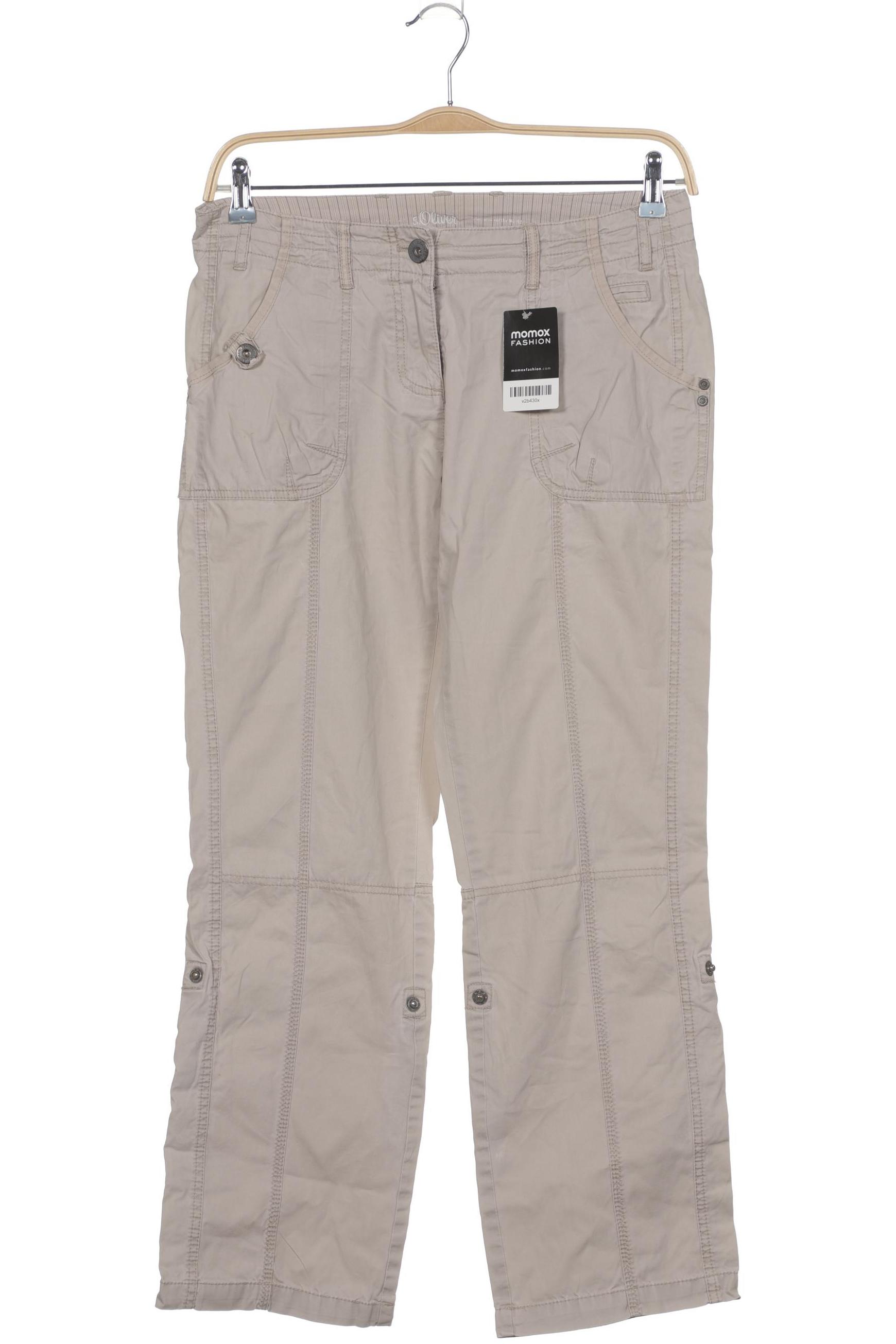 

s.Oliver Damen Stoffhose, beige, Gr. 38