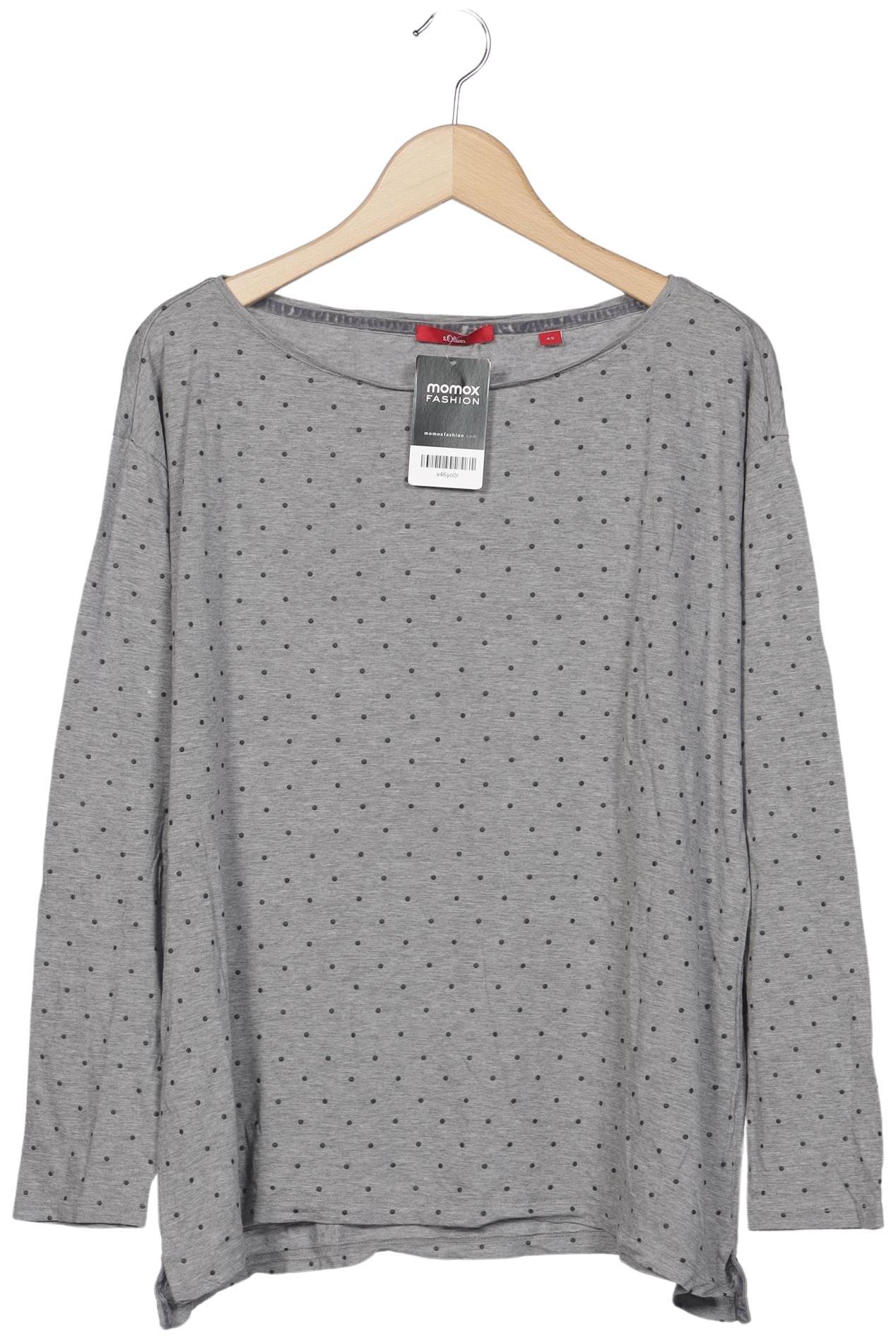 

s.Oliver Damen Langarmshirt, grau, Gr. 42