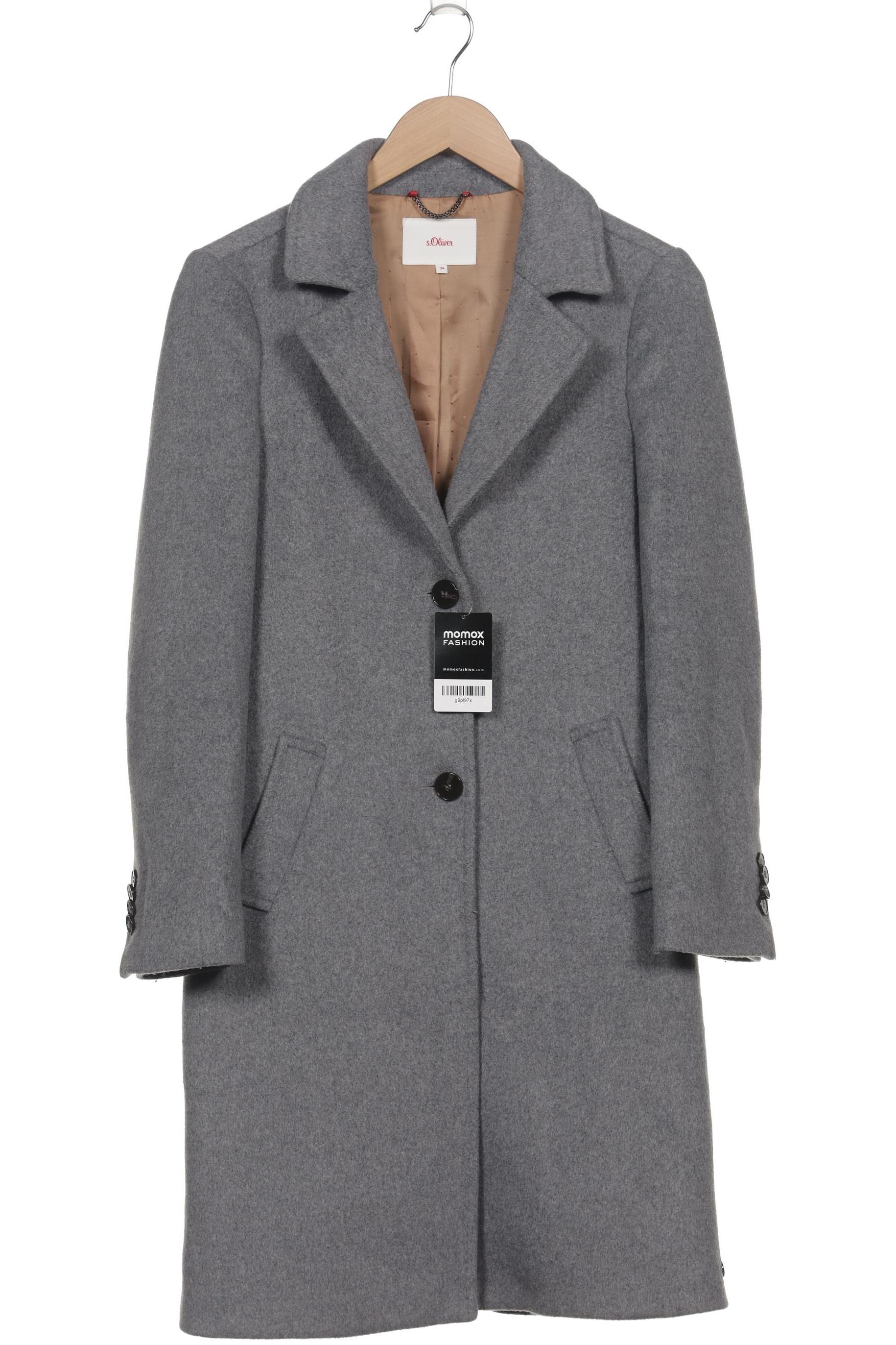

s.Oliver Damen Mantel, grau, Gr. 34