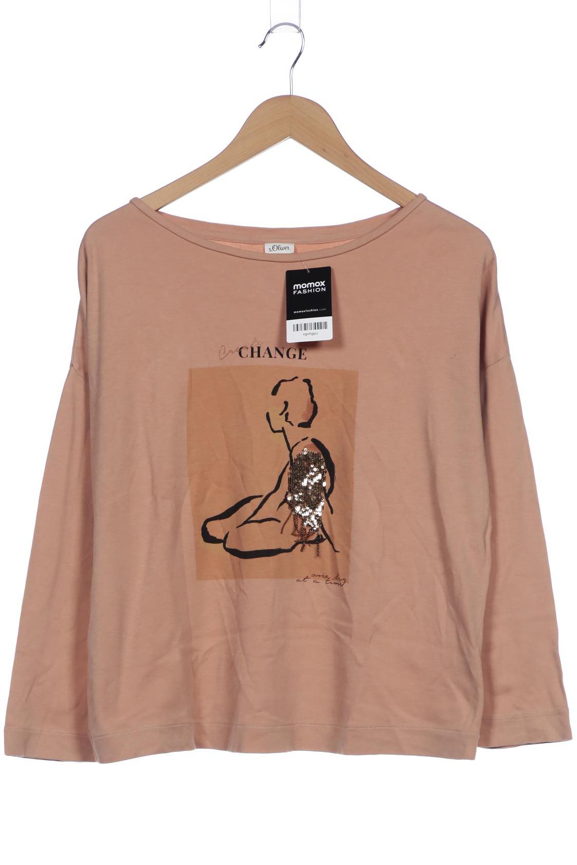 

s.Oliver Damen Langarmshirt, beige, Gr. 38