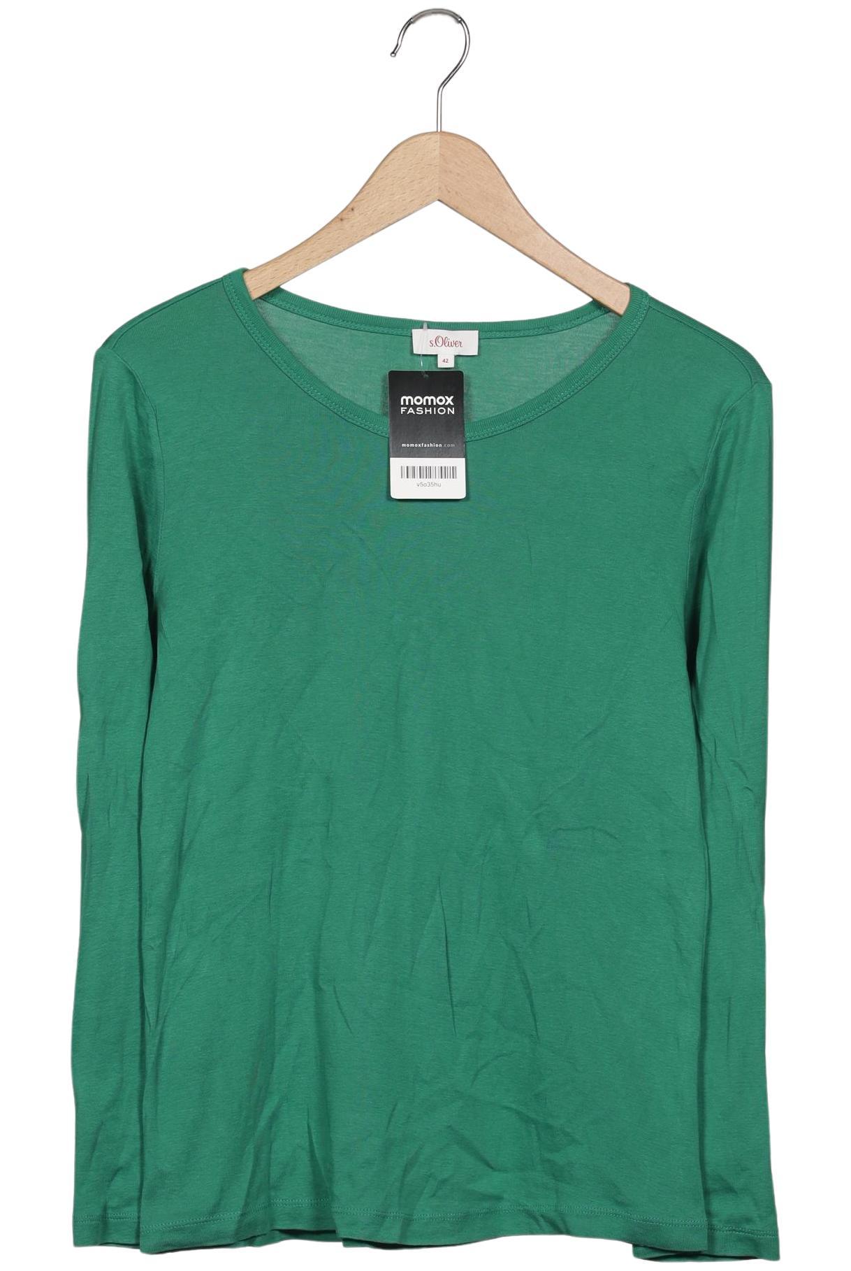 

s.Oliver Damen Langarmshirt, grün, Gr. 42