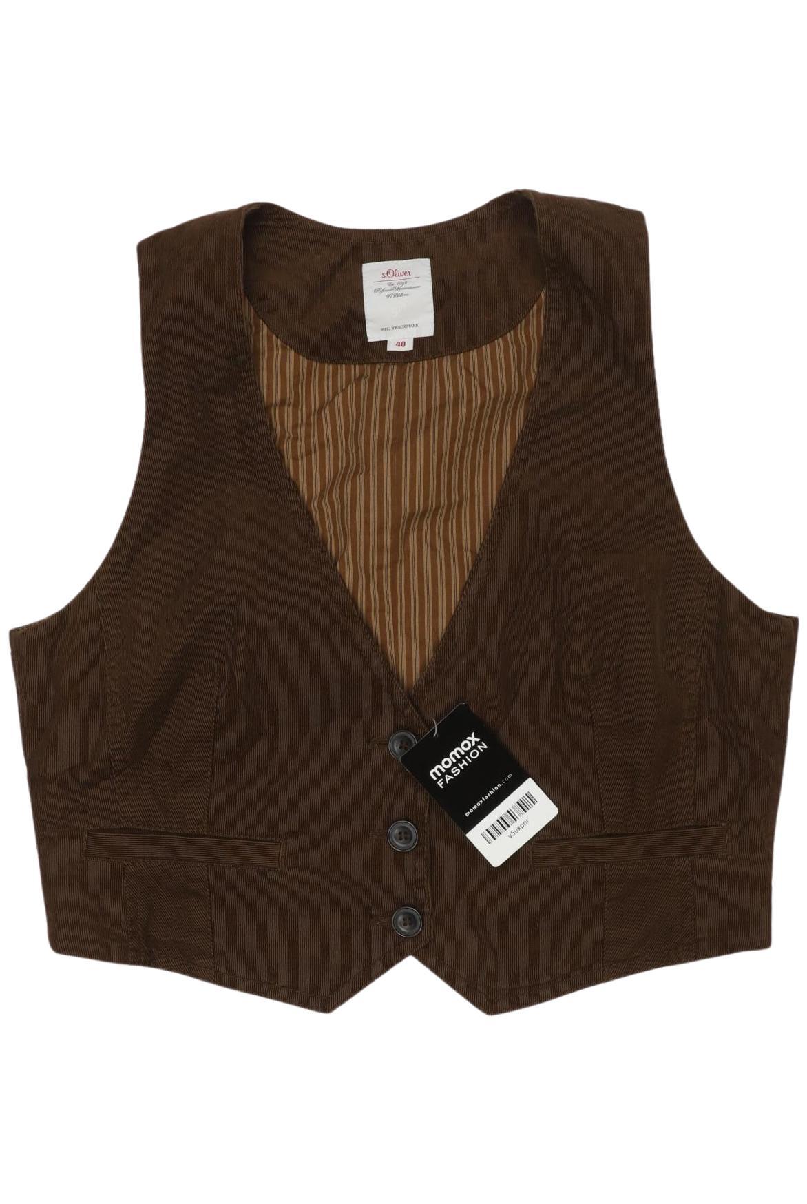

s.Oliver Damen Weste, braun, Gr. 40