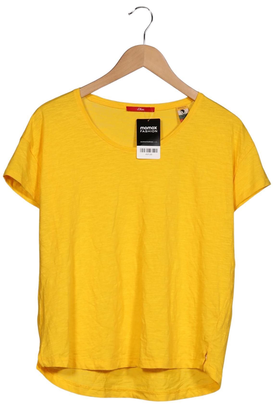 

s.Oliver Damen T-Shirt, gelb, Gr. 38