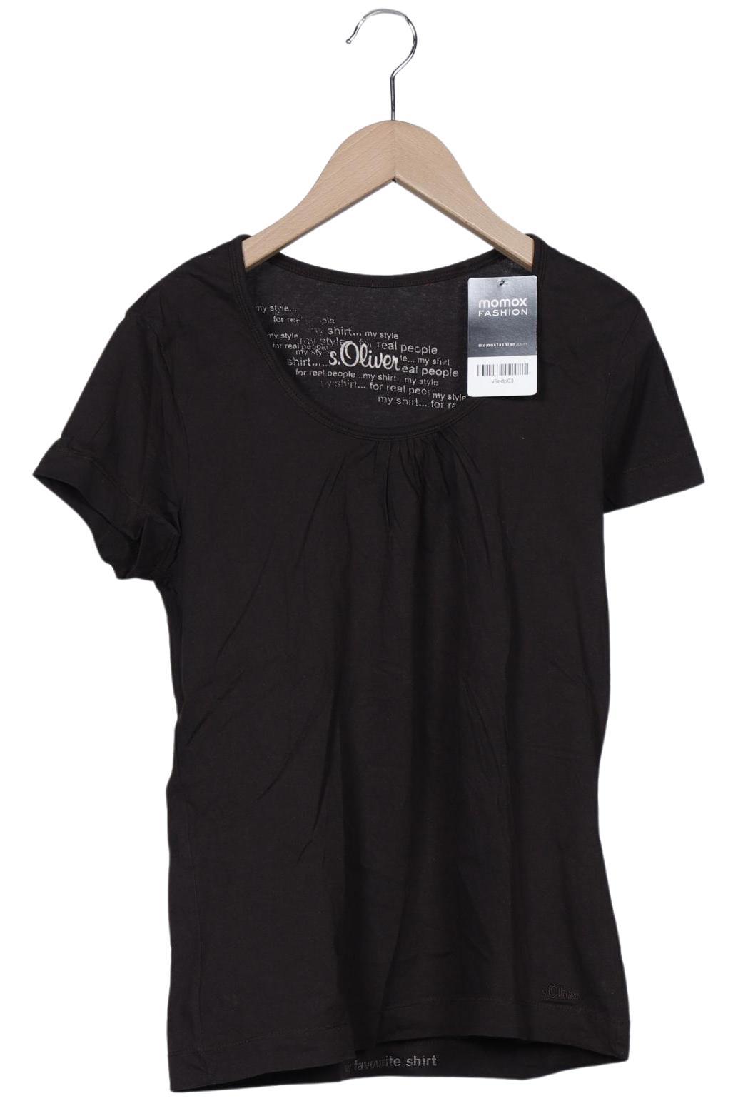 

s.Oliver Damen T-Shirt, braun, Gr. 38