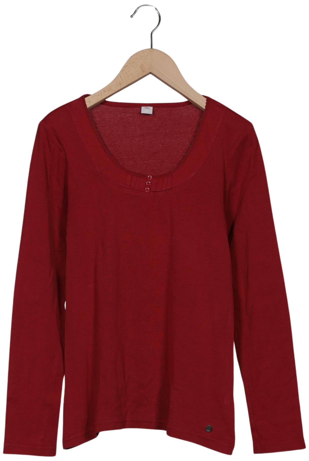 

s.Oliver Damen Langarmshirt, rot, Gr. 36