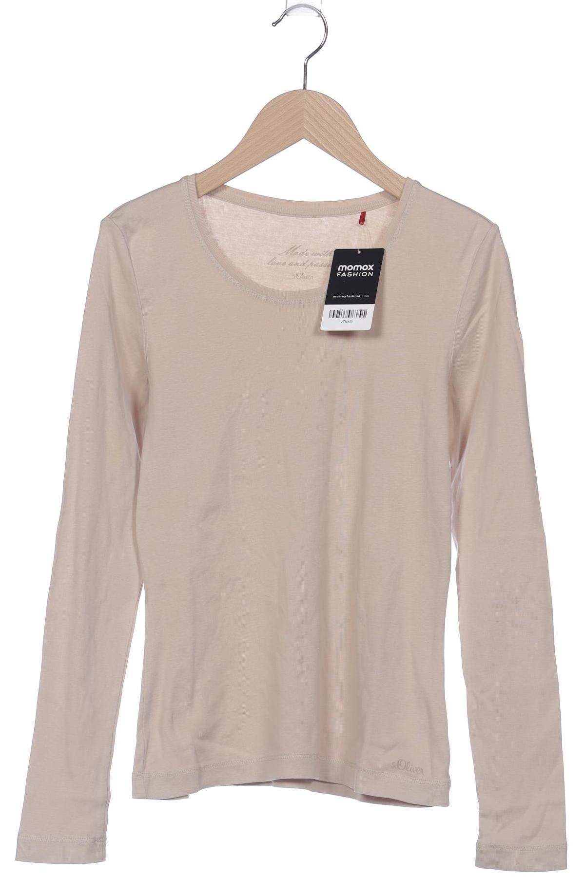 

s.Oliver Damen Langarmshirt, beige, Gr. 34