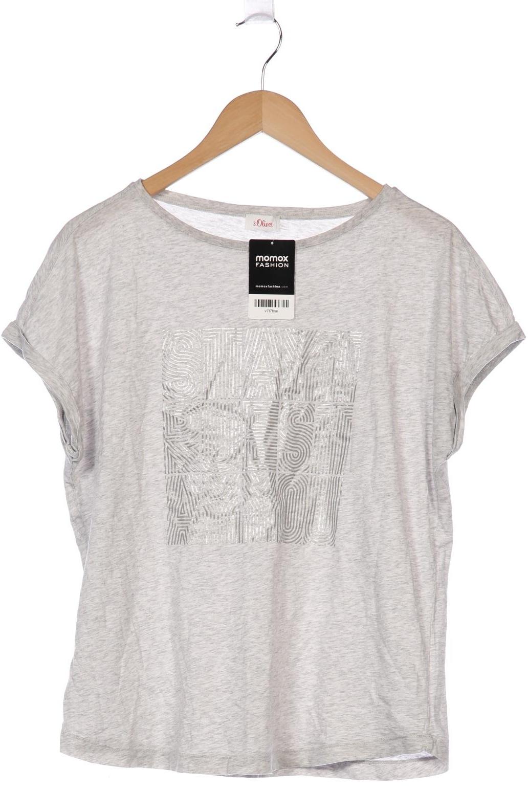 

s.Oliver Damen T-Shirt, grau, Gr. 44
