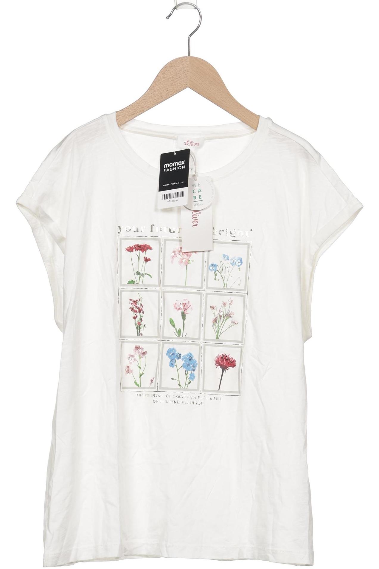 

s.Oliver Damen T-Shirt, weiß, Gr. 40
