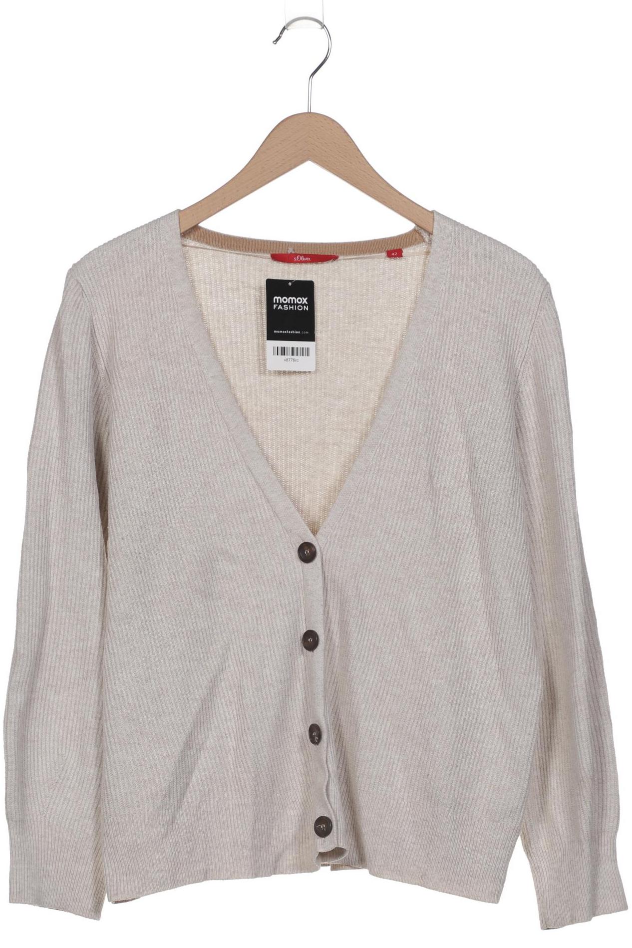 

s.Oliver Damen Strickjacke, beige, Gr. 42