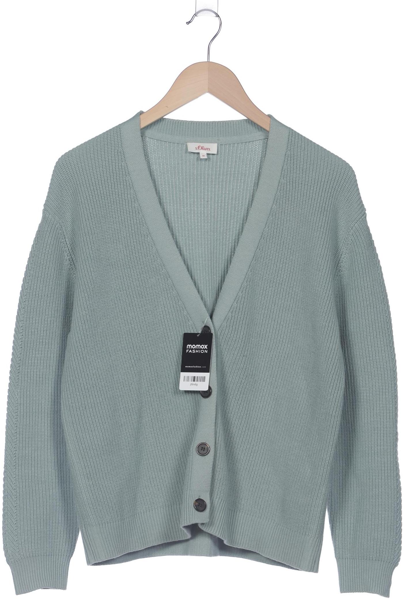 

s.Oliver Damen Strickjacke, hellgrün, Gr. 38