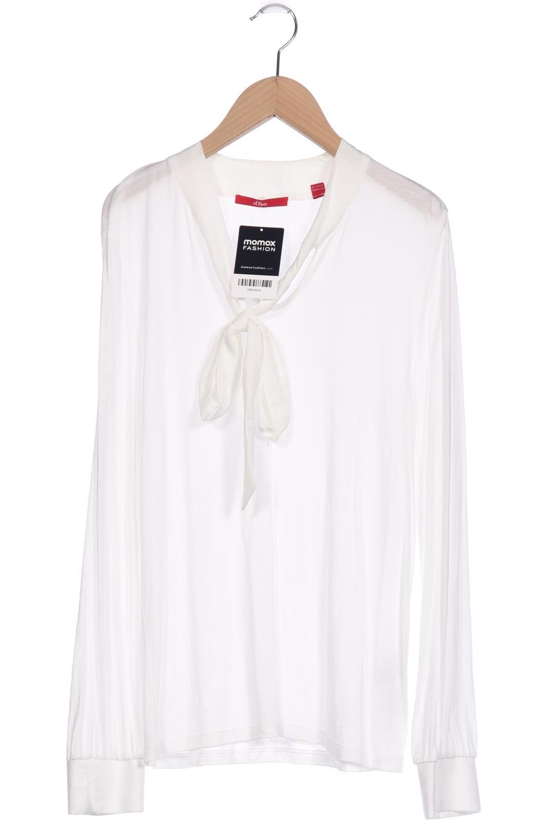 

s.Oliver Damen Langarmshirt, weiß, Gr. 38