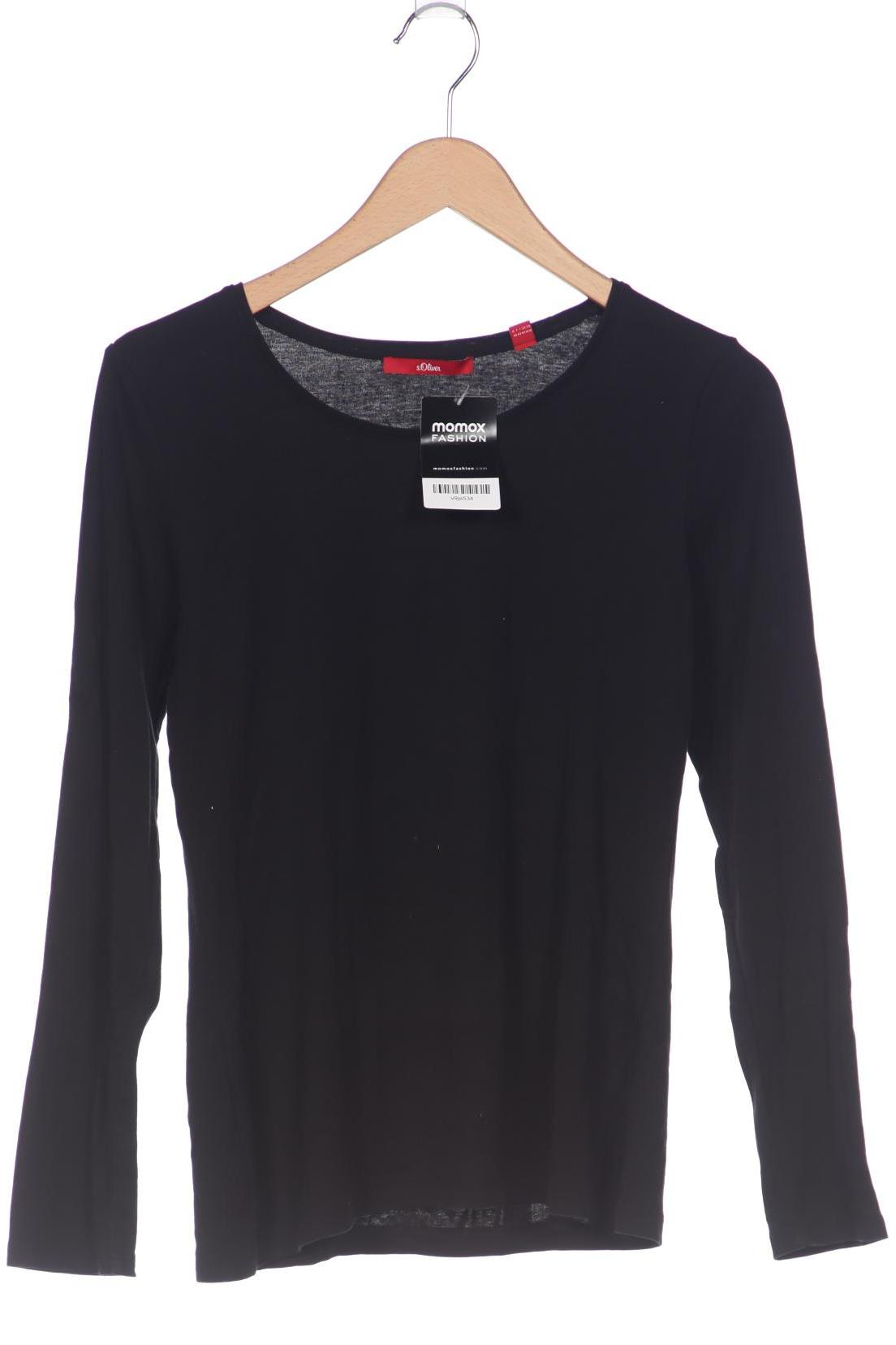 

s.Oliver Damen Langarmshirt, schwarz, Gr. 40