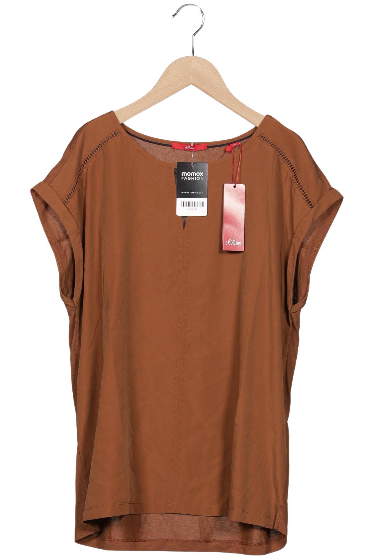 

s.Oliver Damen T-Shirt, braun, Gr. 40