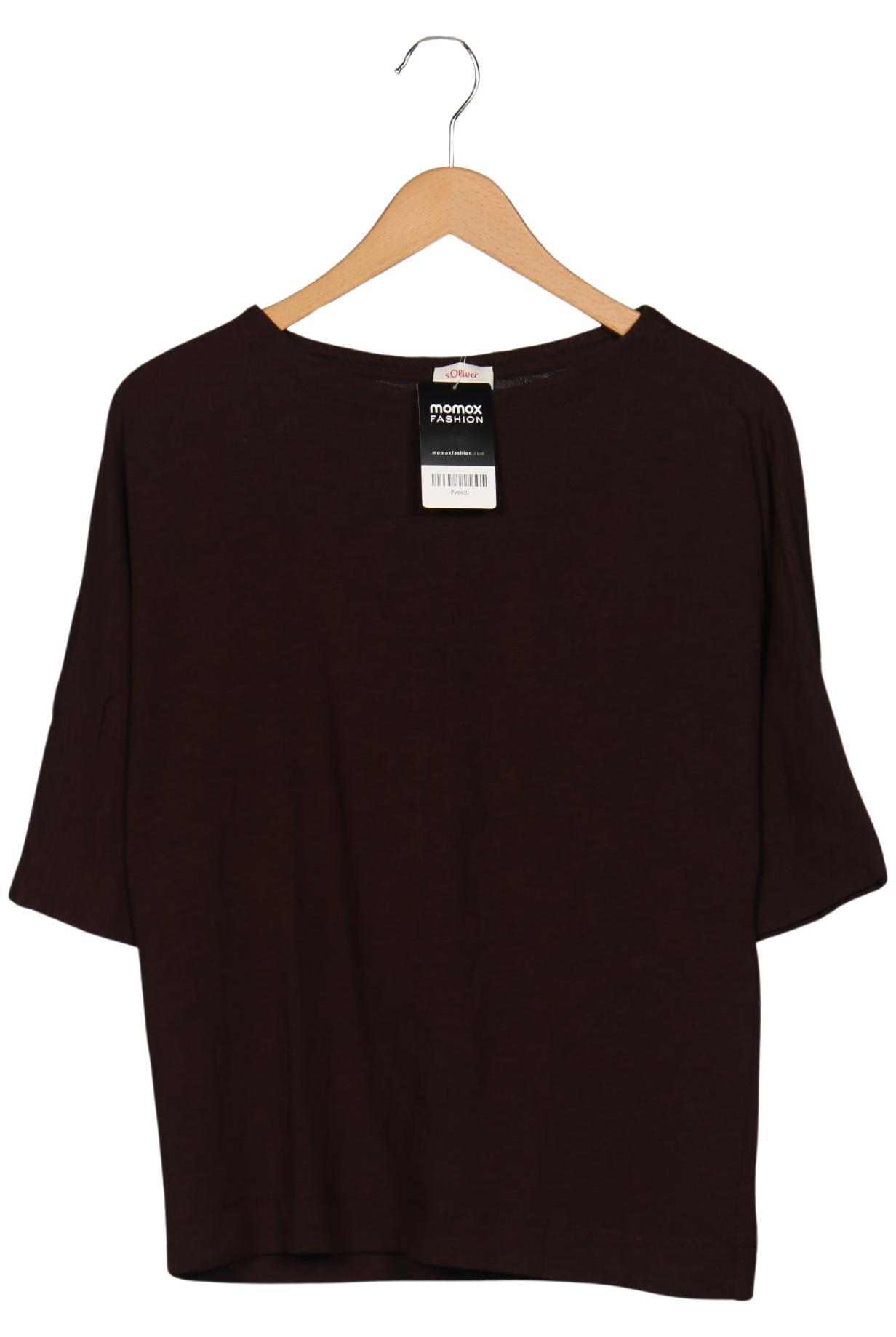 

s.Oliver Damen T-Shirt, braun, Gr. 36