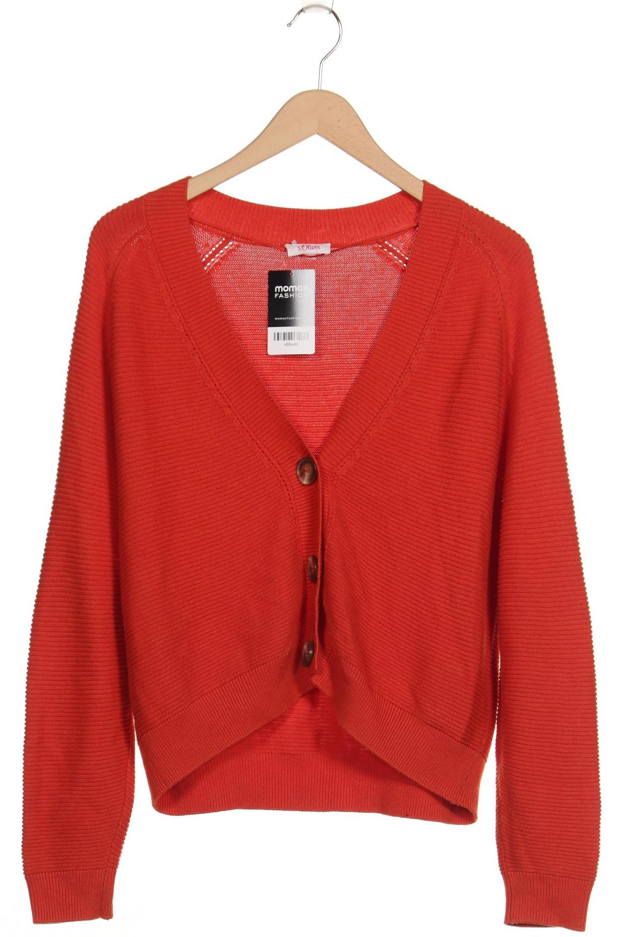 

s.Oliver Damen Strickjacke, orange, Gr. 36