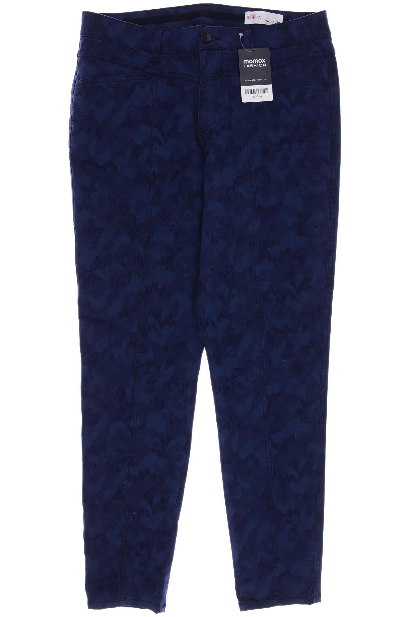 

s.Oliver Damen Stoffhose, marineblau