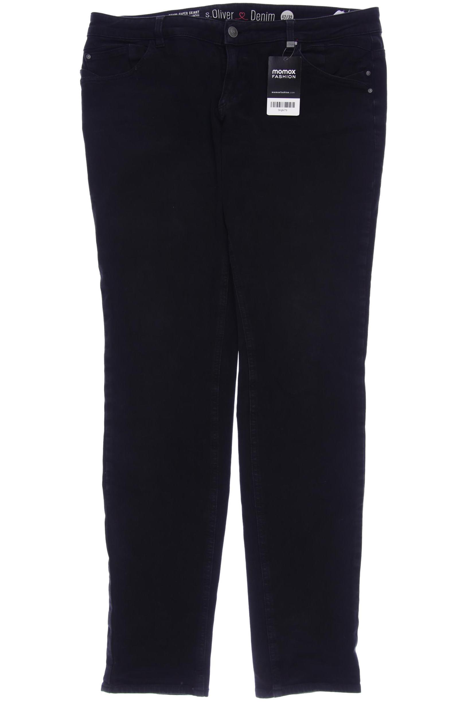 

s.Oliver Damen Jeans, schwarz