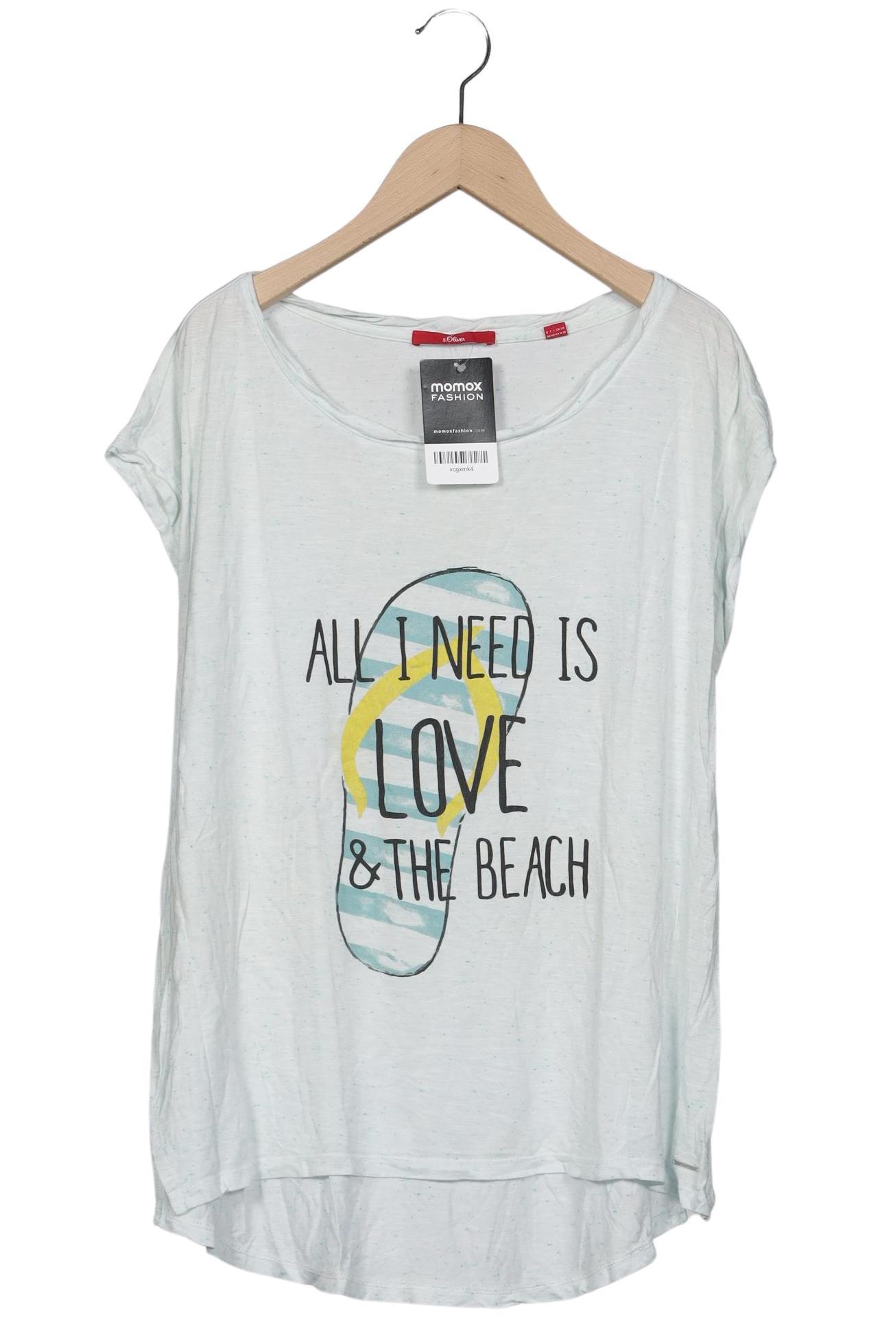 

s.Oliver Damen T-Shirt, hellblau, Gr. 40
