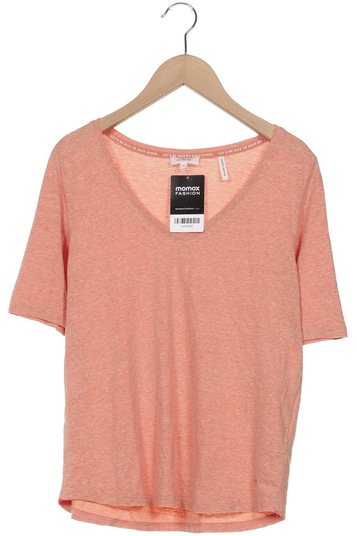 

s.Oliver Damen T-Shirt, orange, Gr. 34