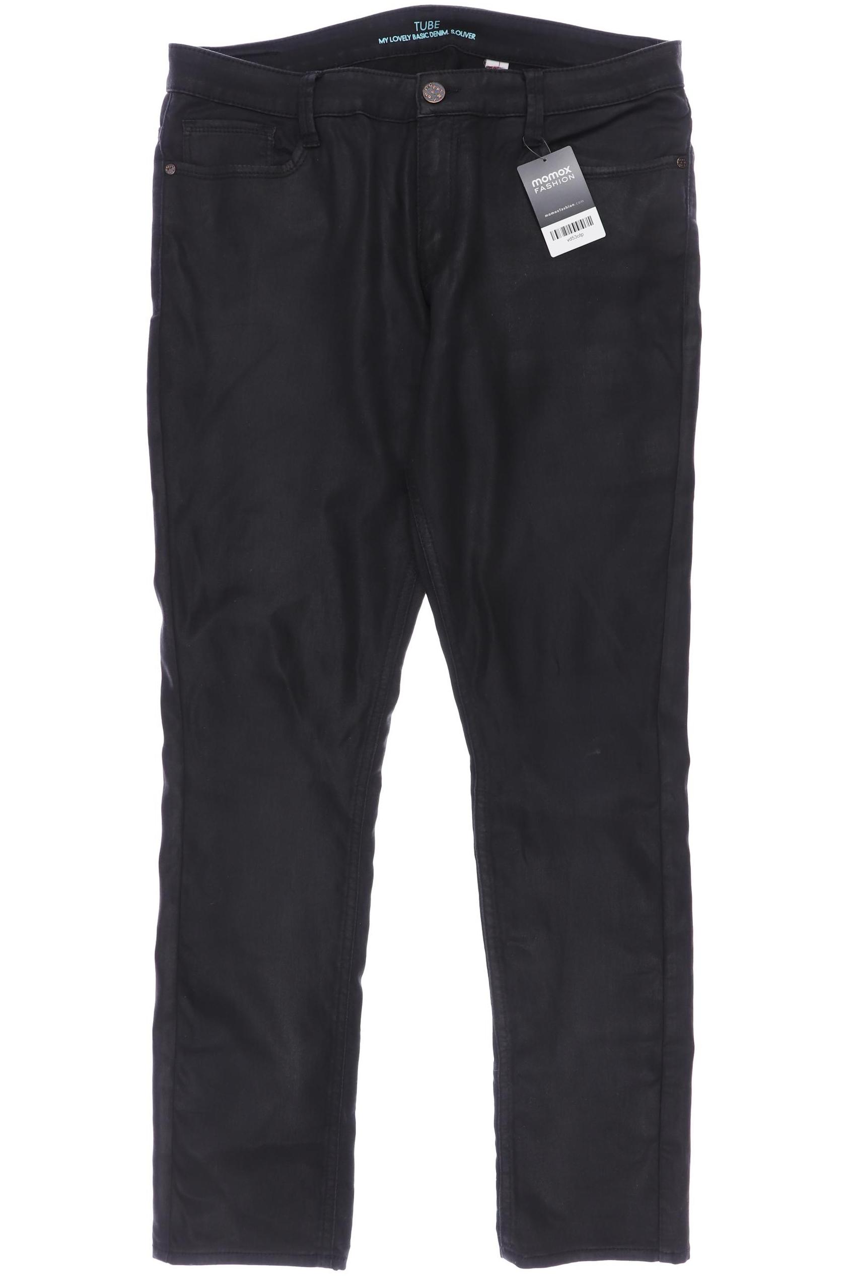 

s.Oliver Damen Jeans, schwarz