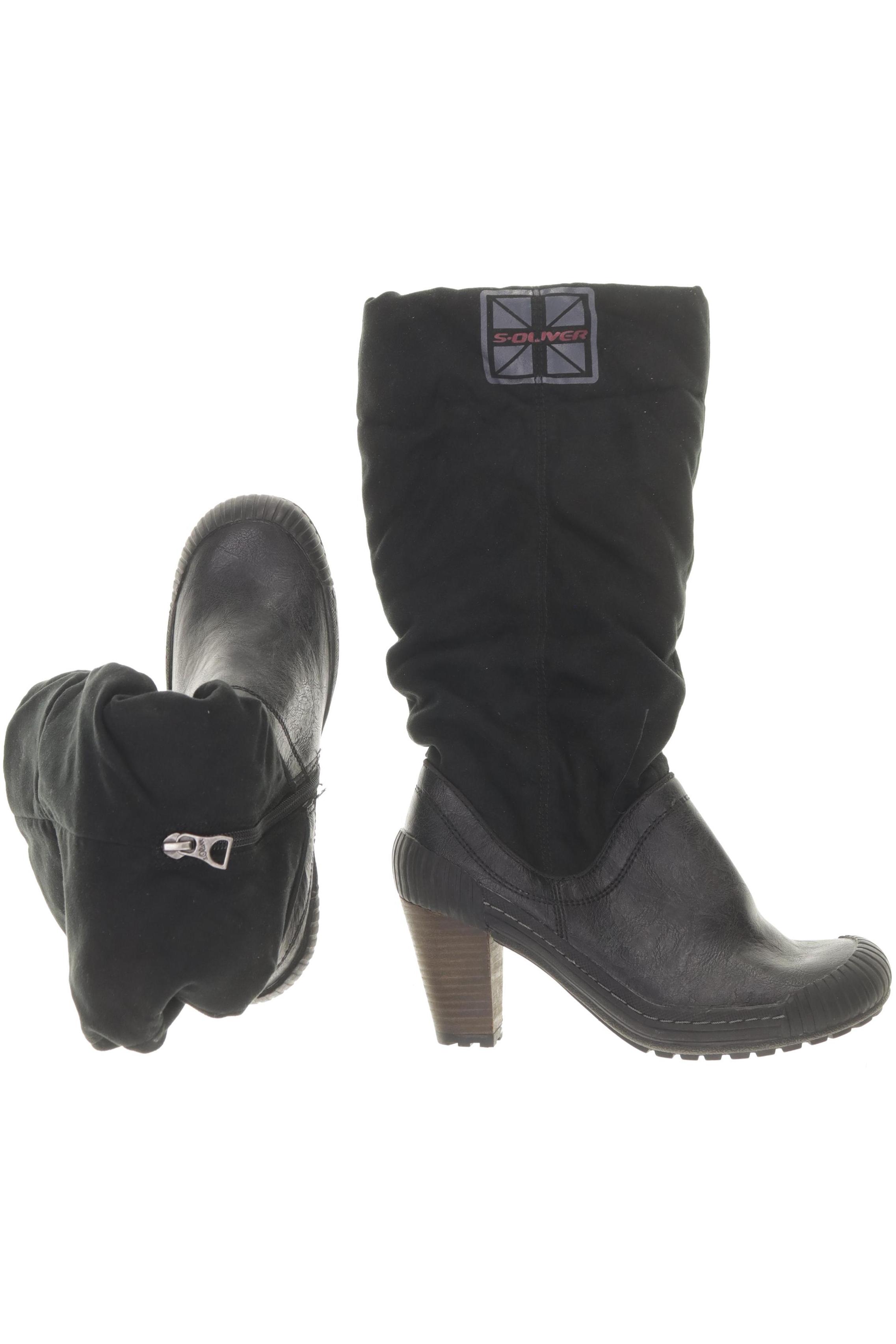 

s.Oliver Damen Stiefel, schwarz, Gr. 37