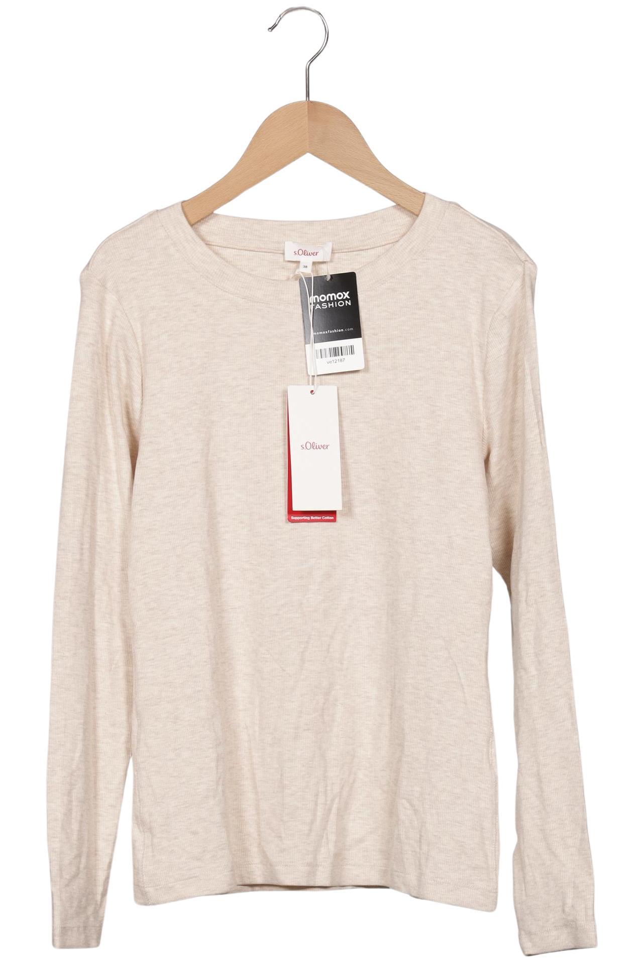 

s.Oliver Damen Langarmshirt, beige, Gr. 38