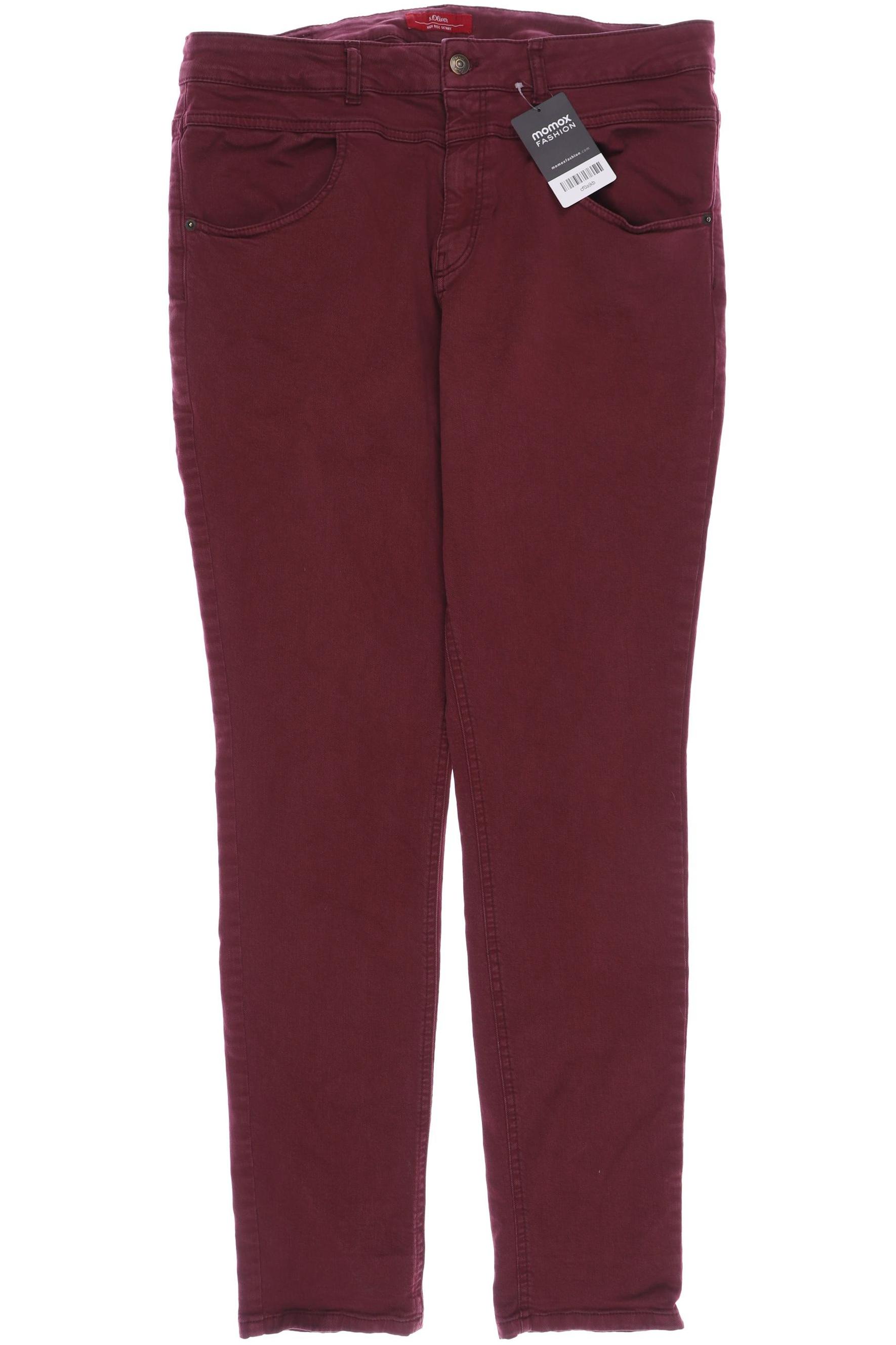 

s.Oliver Damen Jeans, bordeaux