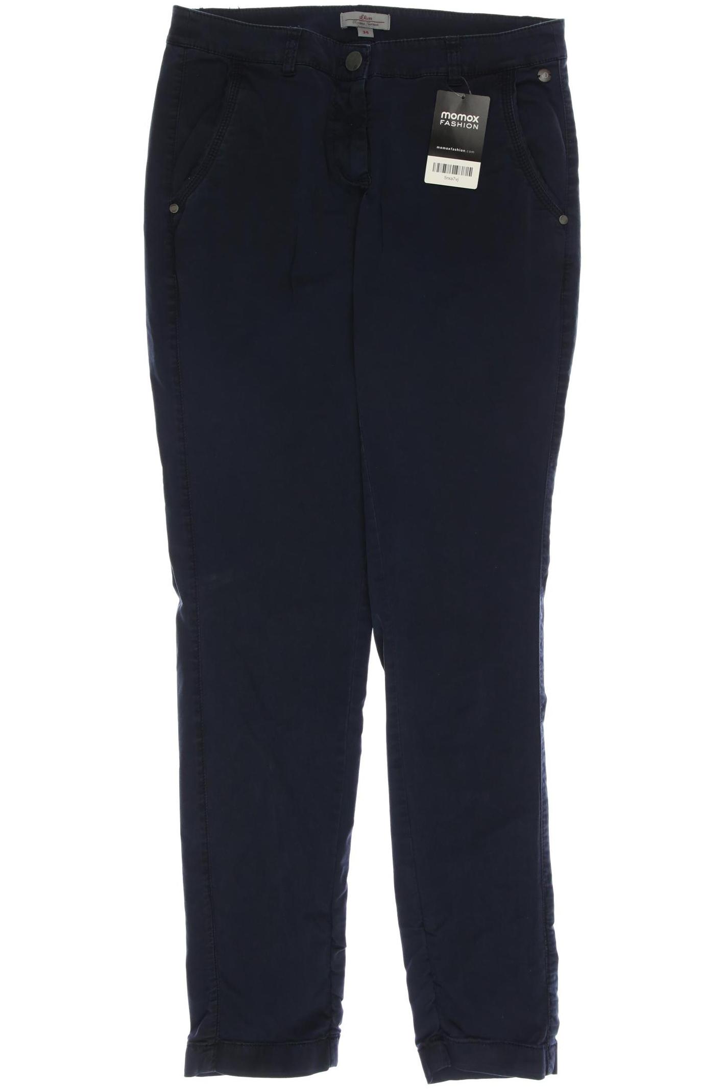 

s.Oliver Damen Stoffhose, marineblau, Gr. 34
