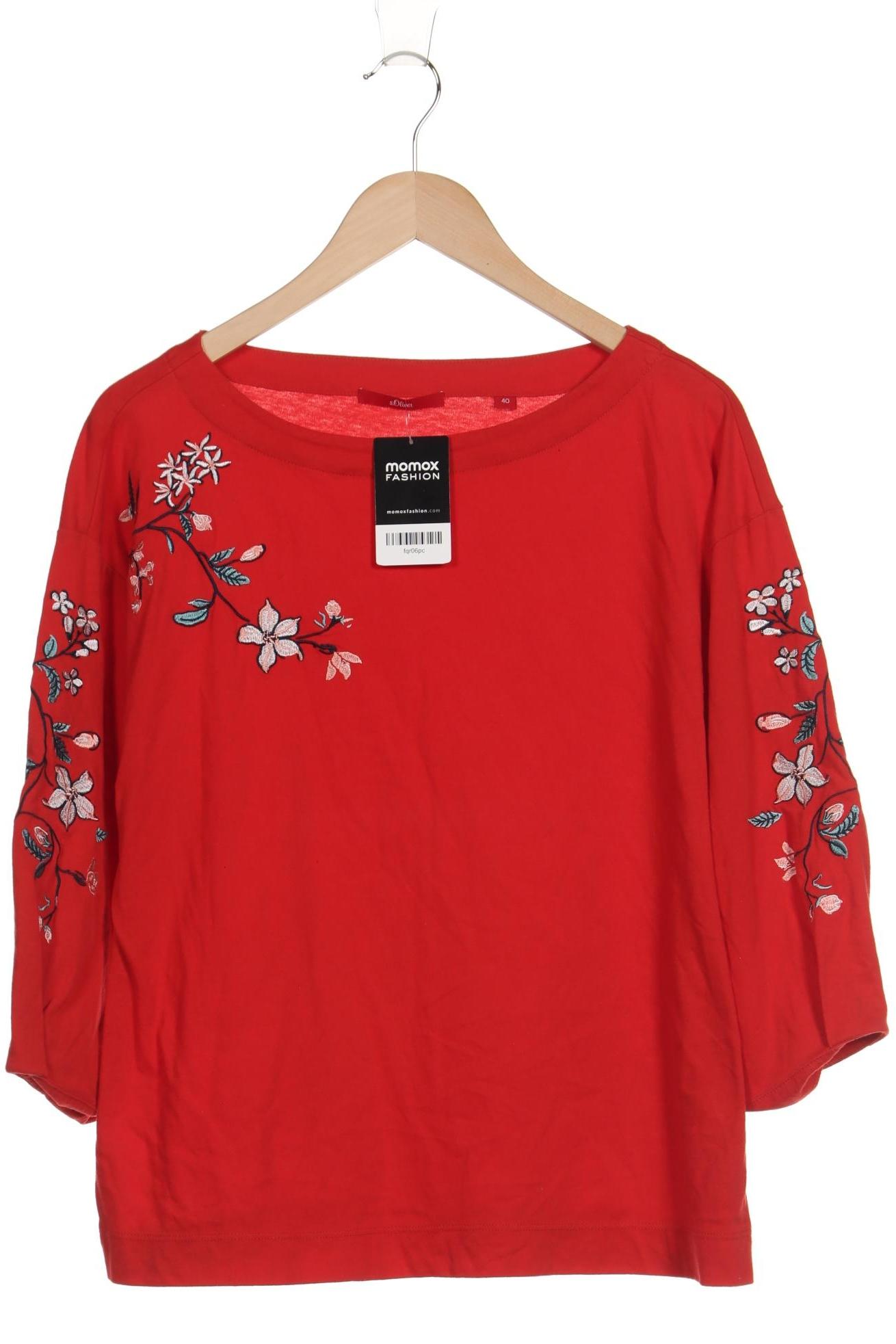 

s.Oliver Damen Langarmshirt, rot, Gr. 40