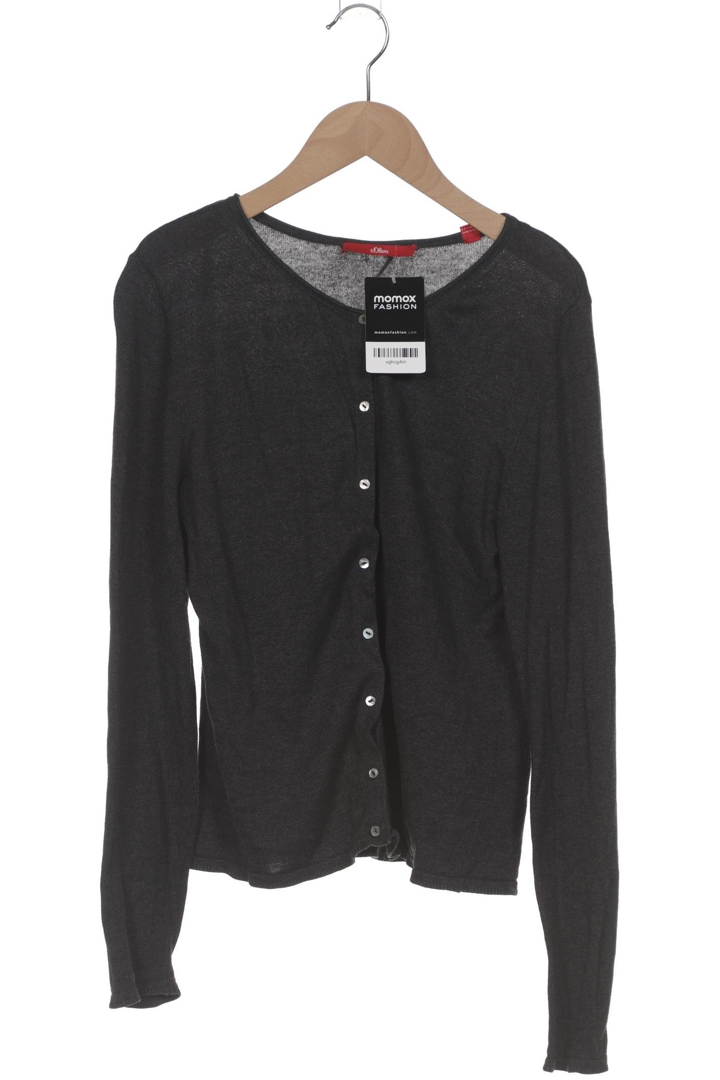 

s.Oliver Damen Strickjacke, grau, Gr. 38