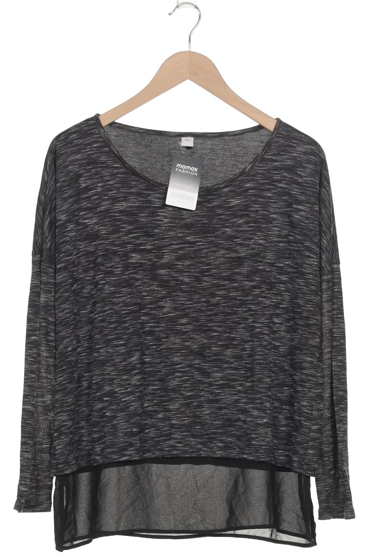 

s.Oliver Damen Langarmshirt, schwarz, Gr. 42