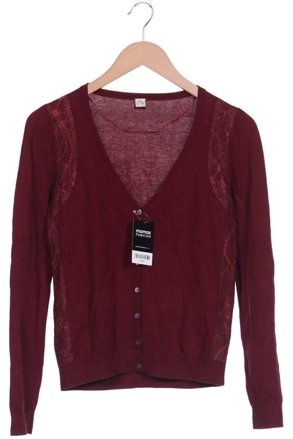 

s.Oliver Damen Strickjacke, bordeaux, Gr. 34