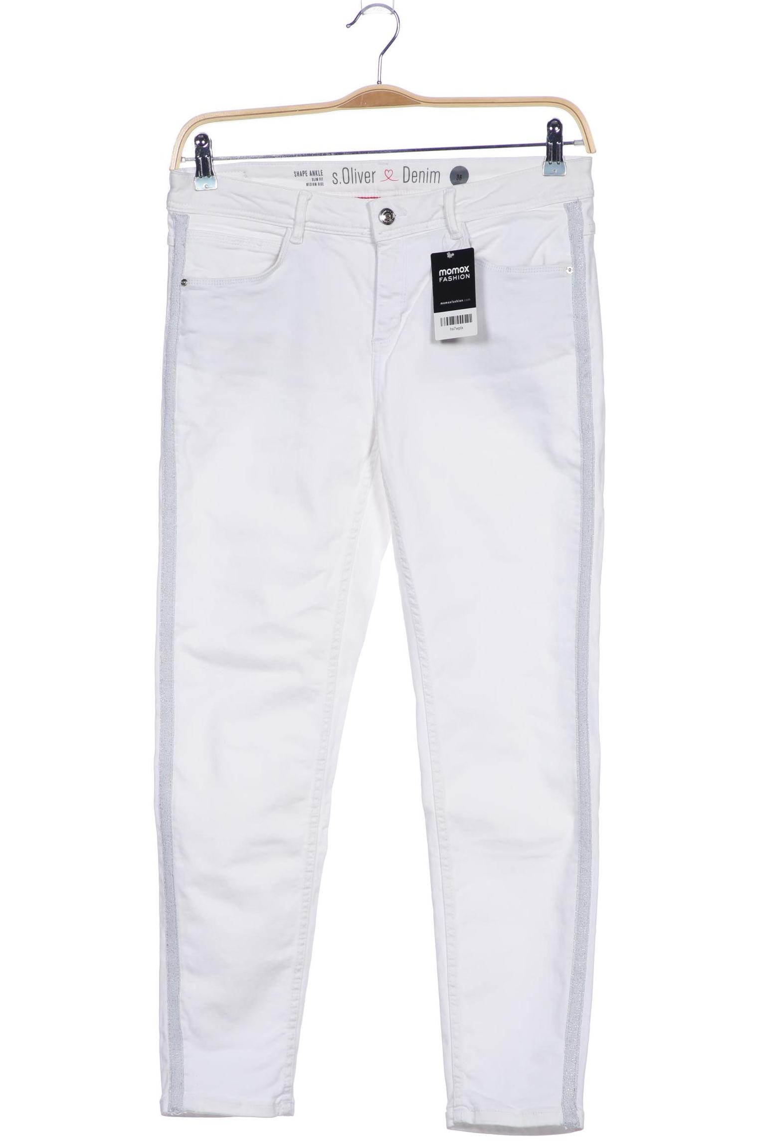 Thumbnail - s.Oliver Damen Jeans, weiß, Gr. 36