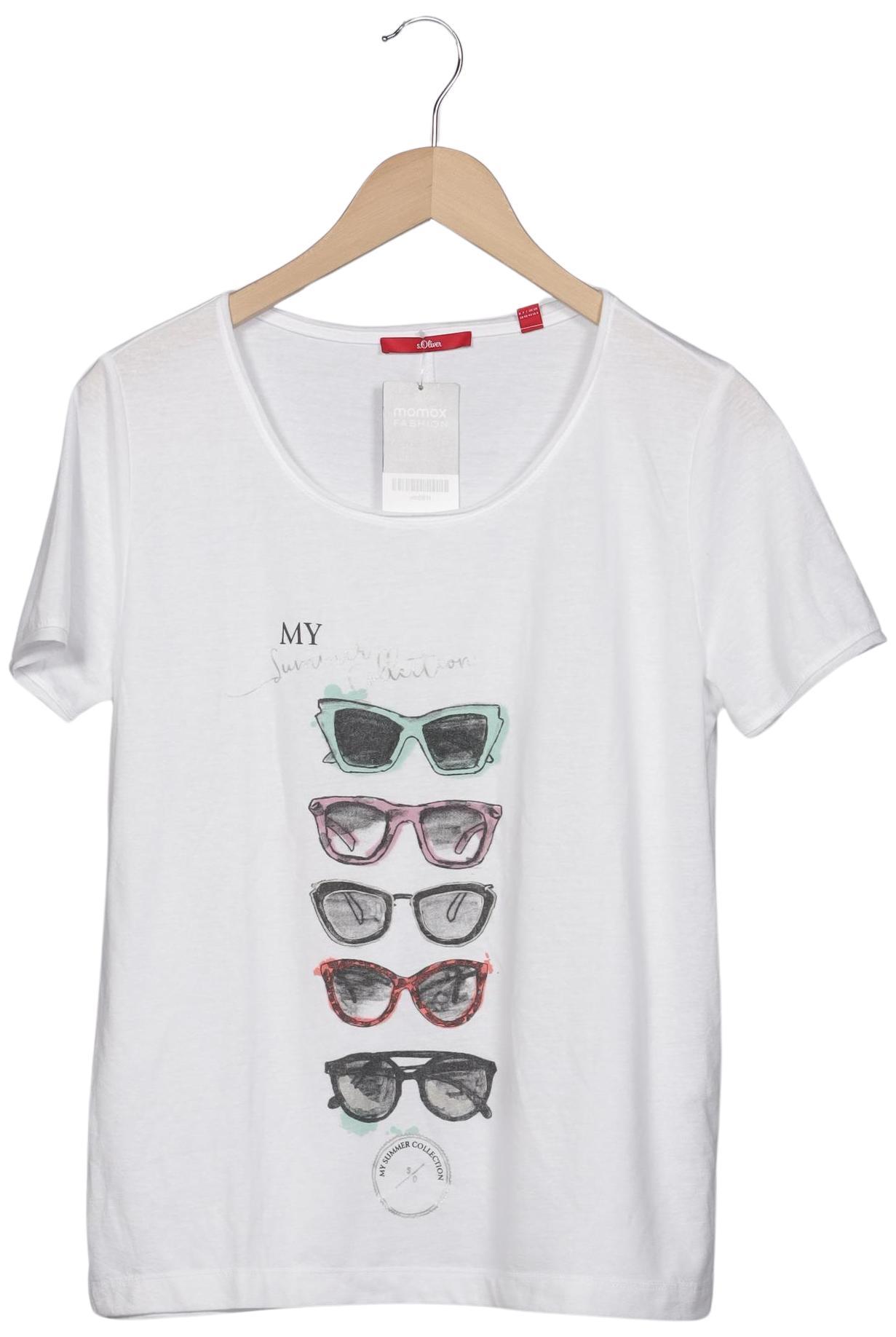 

s.Oliver Damen T-Shirt, weiß, Gr. 38
