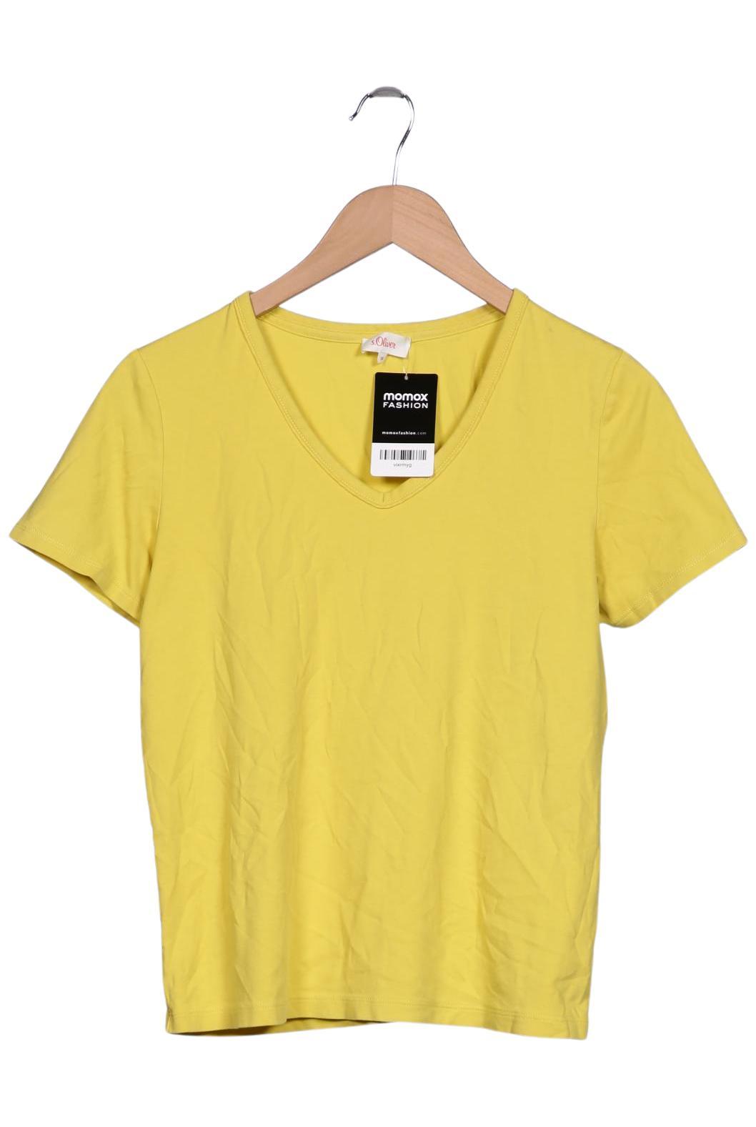 

s.Oliver Damen T-Shirt, gelb, Gr. 38