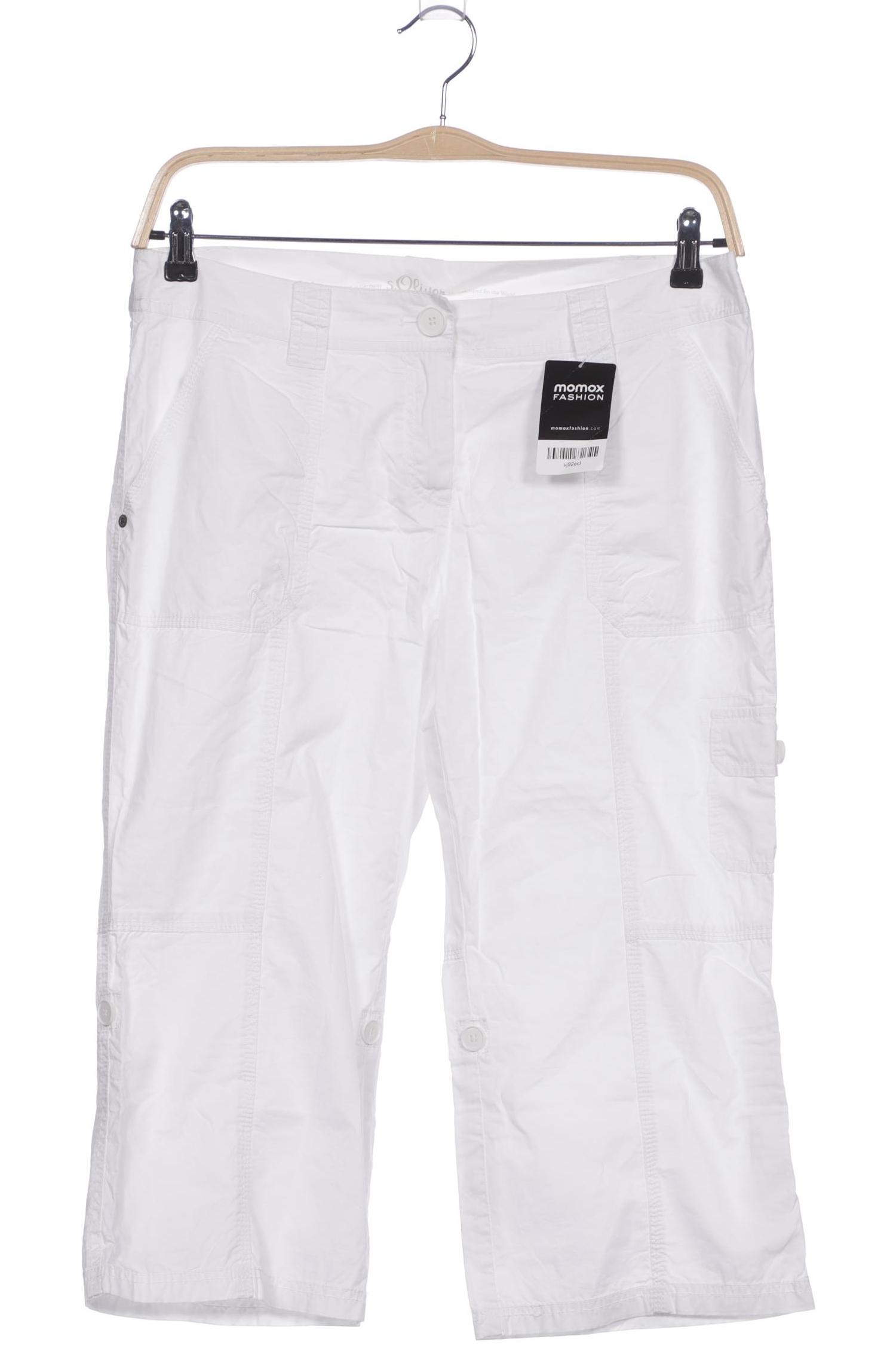 

s.Oliver Damen Stoffhose, weiß, Gr. 40