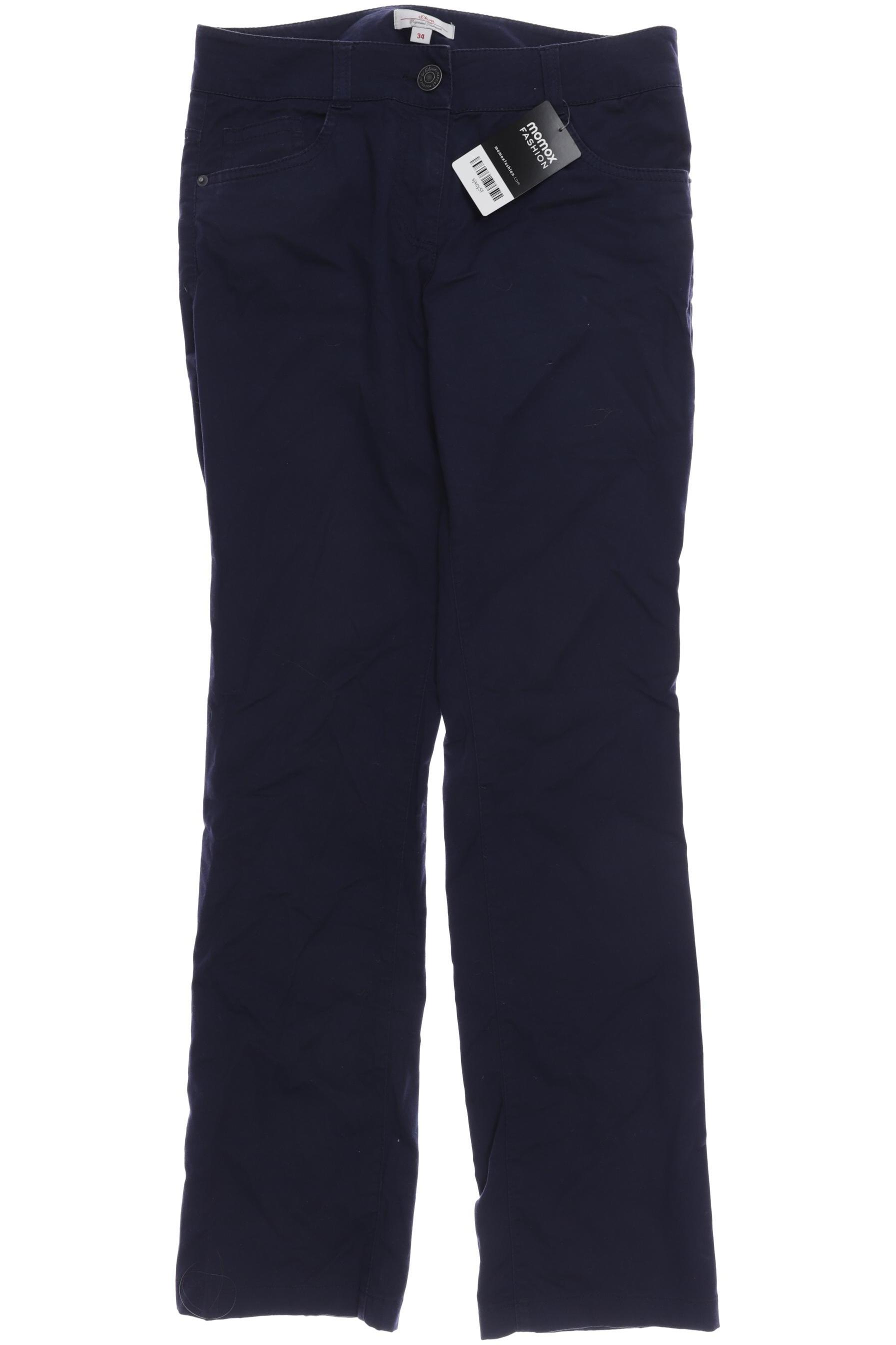 

s.Oliver Damen Stoffhose, marineblau, Gr. 34