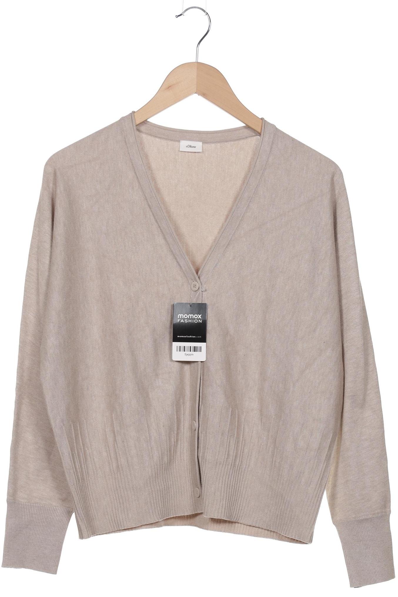 

s.Oliver Damen Strickjacke, beige, Gr. 38
