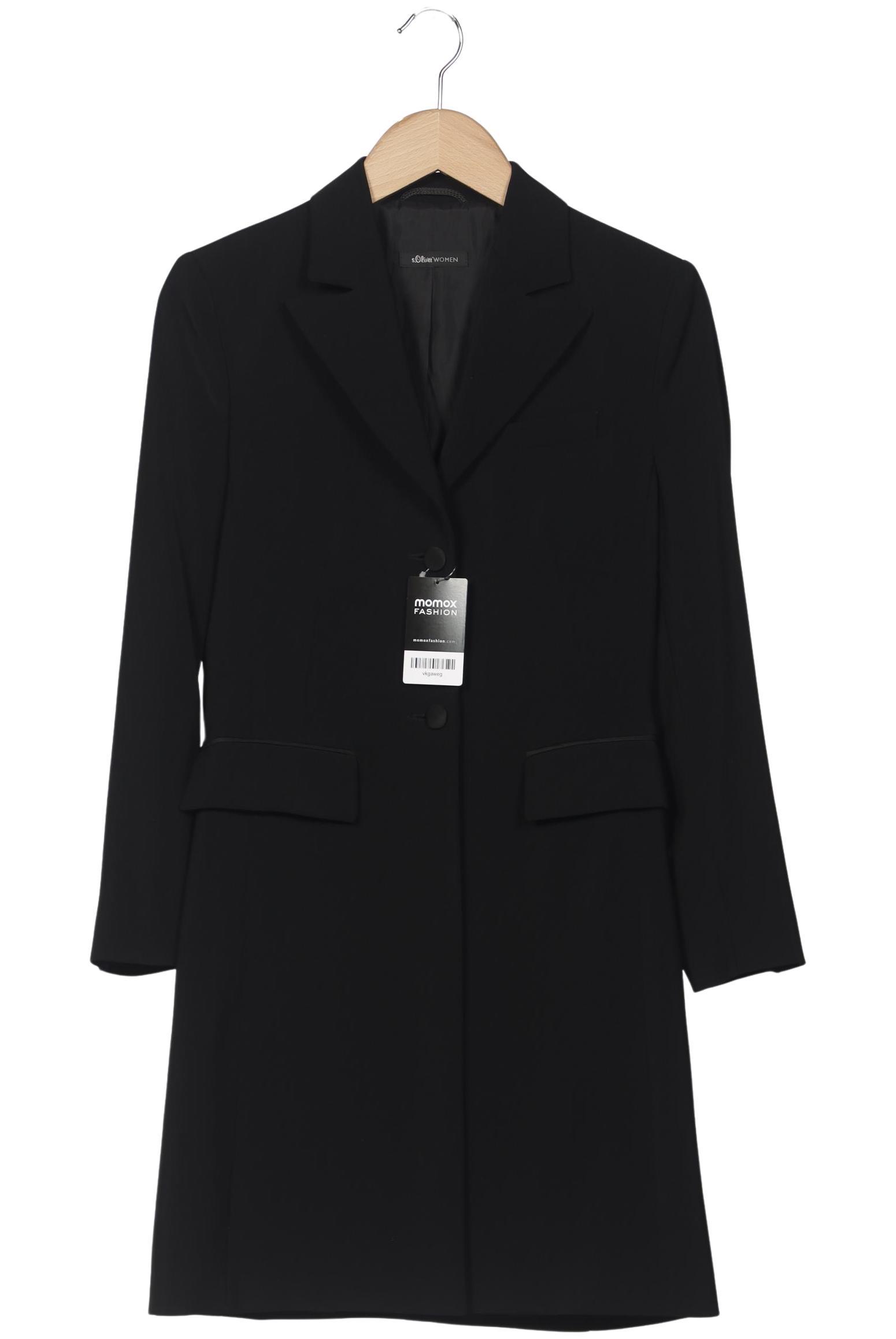 

s.Oliver Damen Mantel, schwarz, Gr. 34