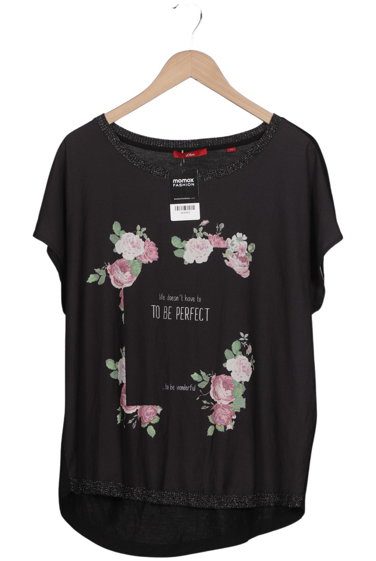 

s.Oliver Damen T-Shirt, schwarz, Gr. 42