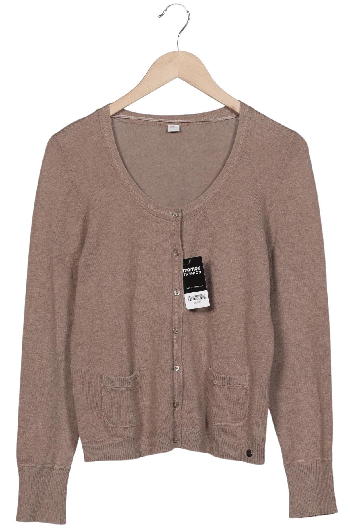 

s.Oliver Damen Strickjacke, beige, Gr. 38