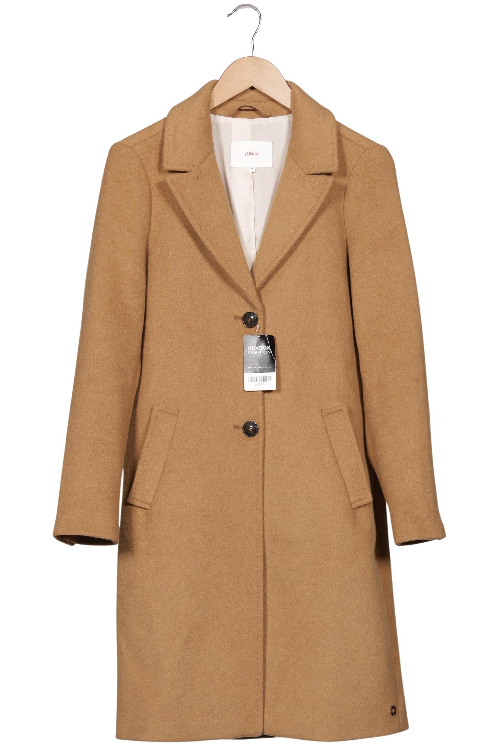

s.Oliver Damen Mantel, beige, Gr. 34
