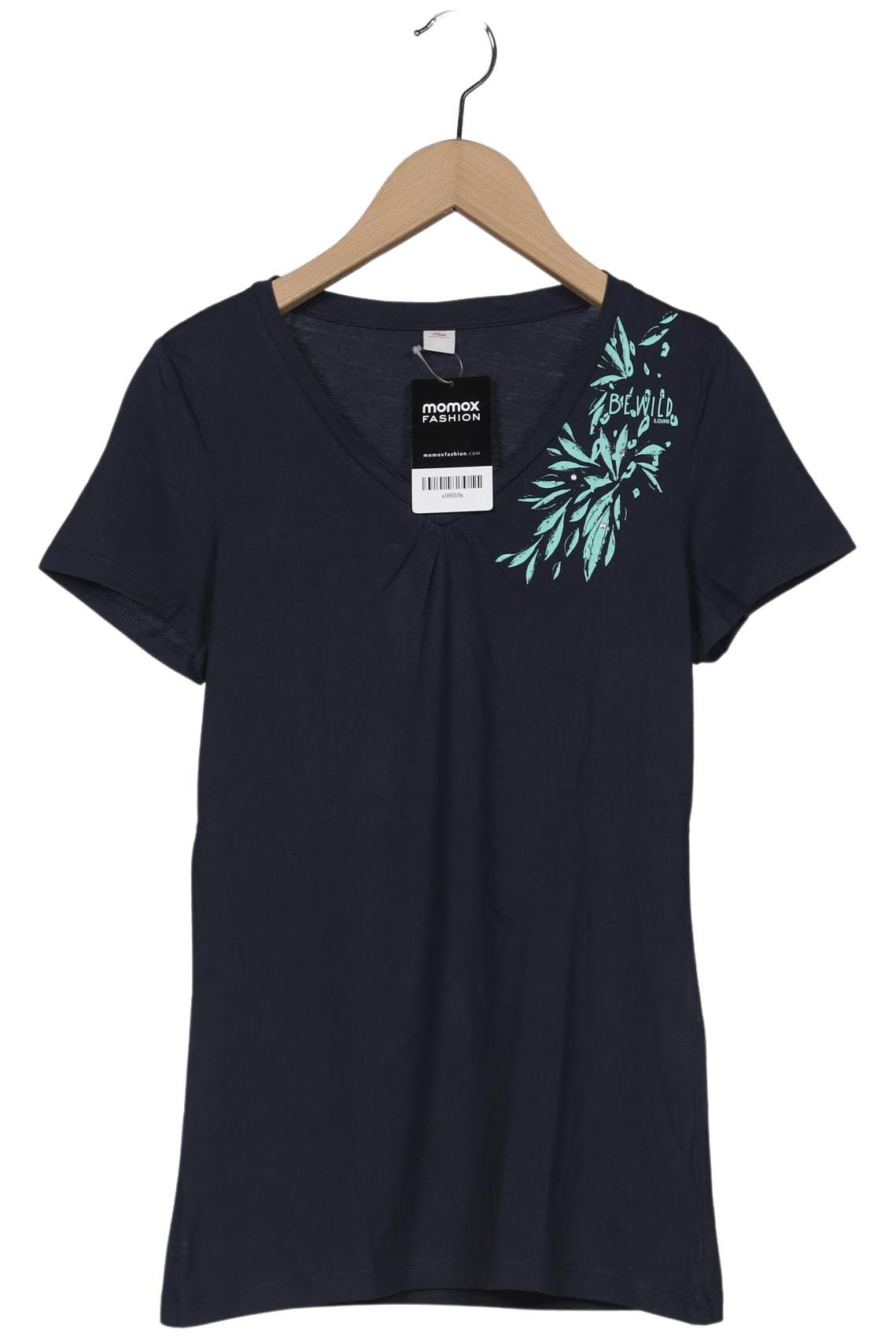 

s.Oliver Damen T-Shirt, marineblau, Gr. 38