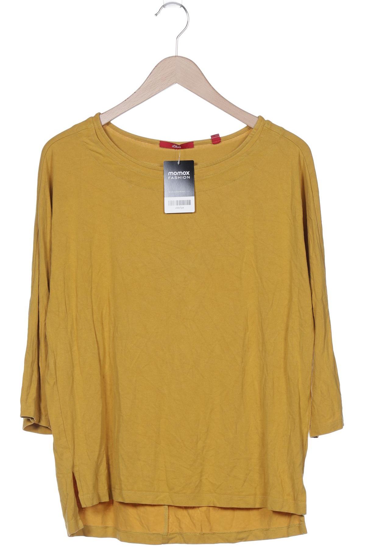 

s.Oliver Damen Langarmshirt, gelb, Gr. 40