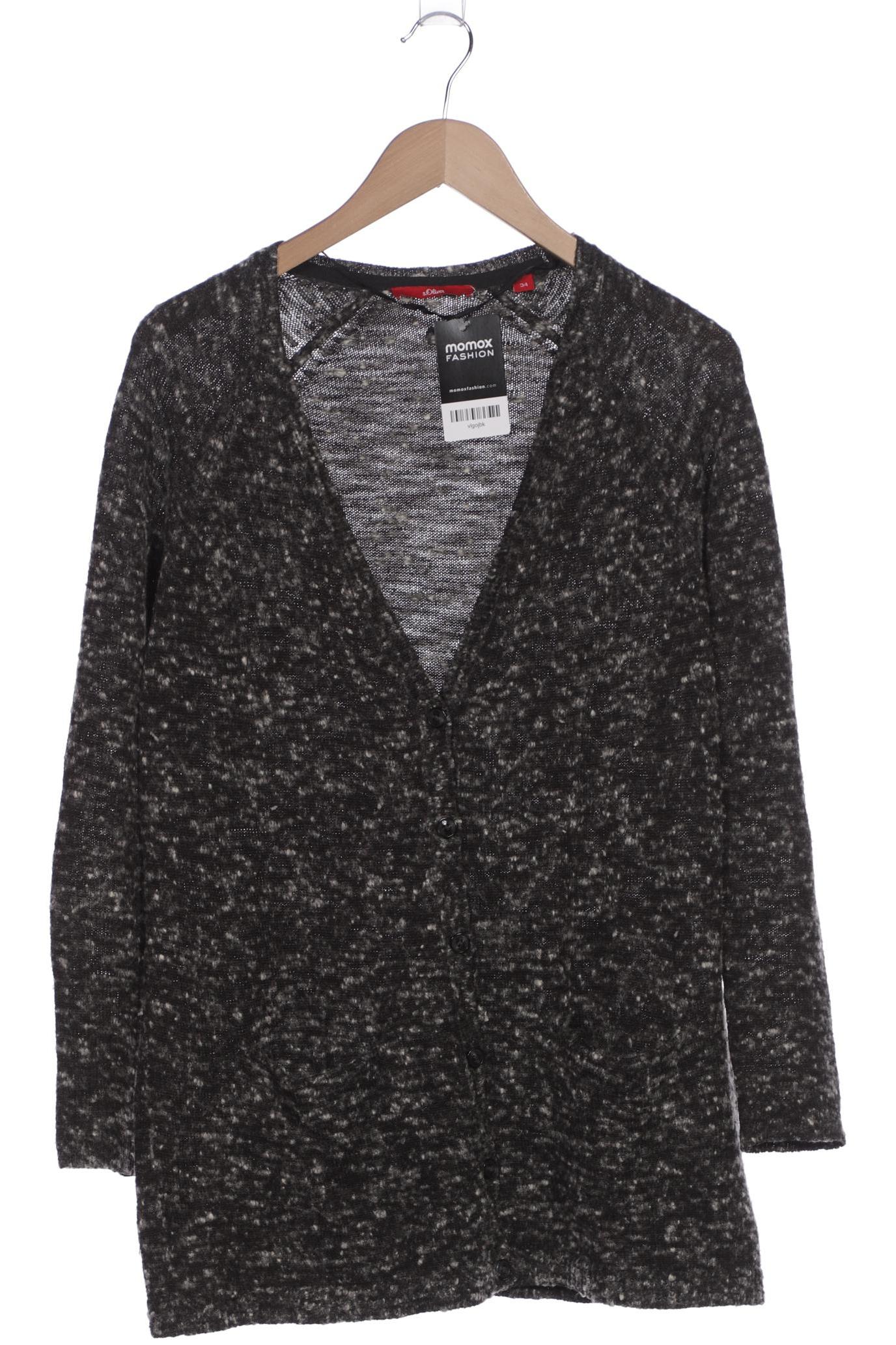 

s.Oliver Damen Strickjacke, grau, Gr. 34